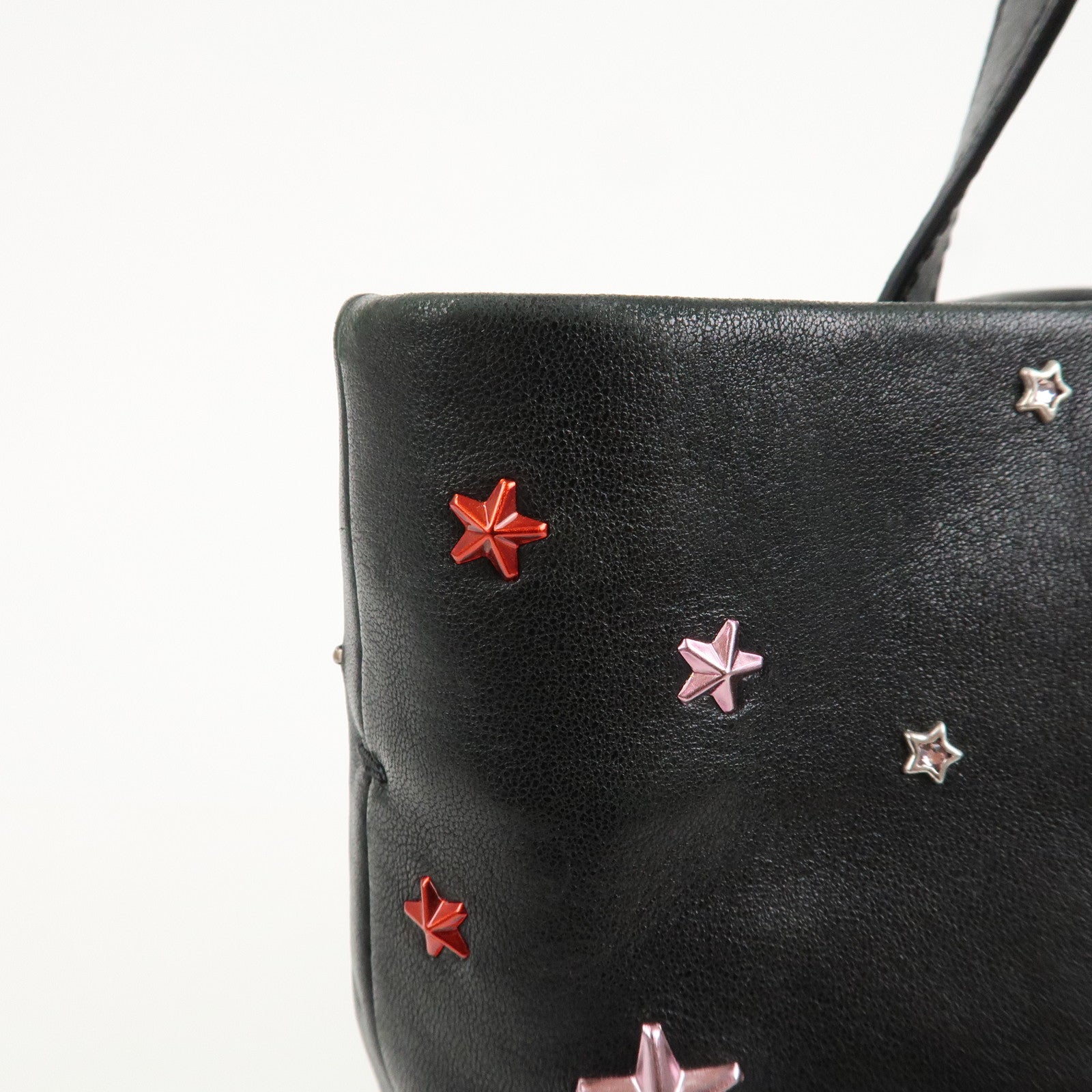 JIMMY CHOO Studs Leather 2Way Bag Shoulder Bag Japan Ltd