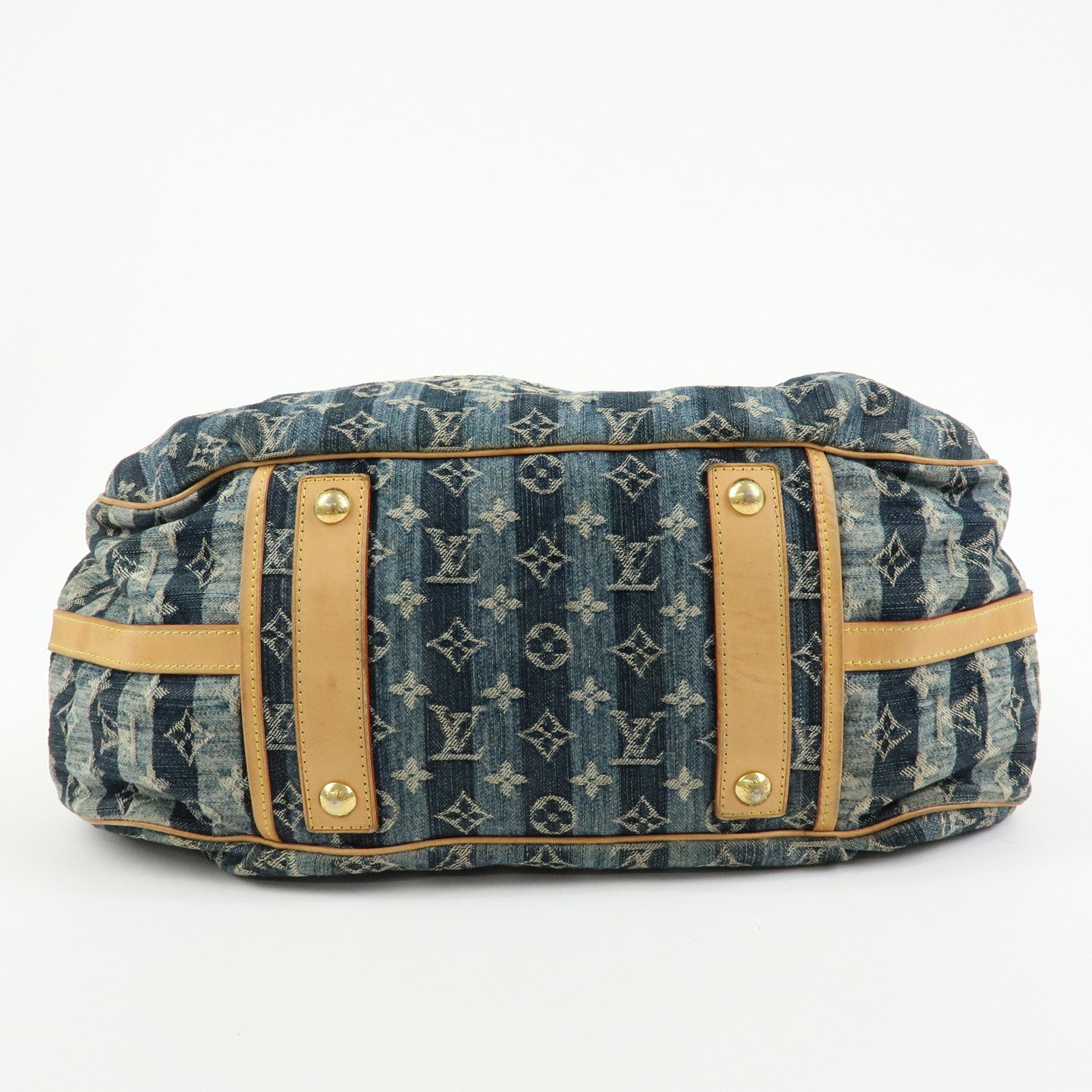 Louis Vuitton Monogram Denim Cabas Raye GM 2Way Hand Bag M95336