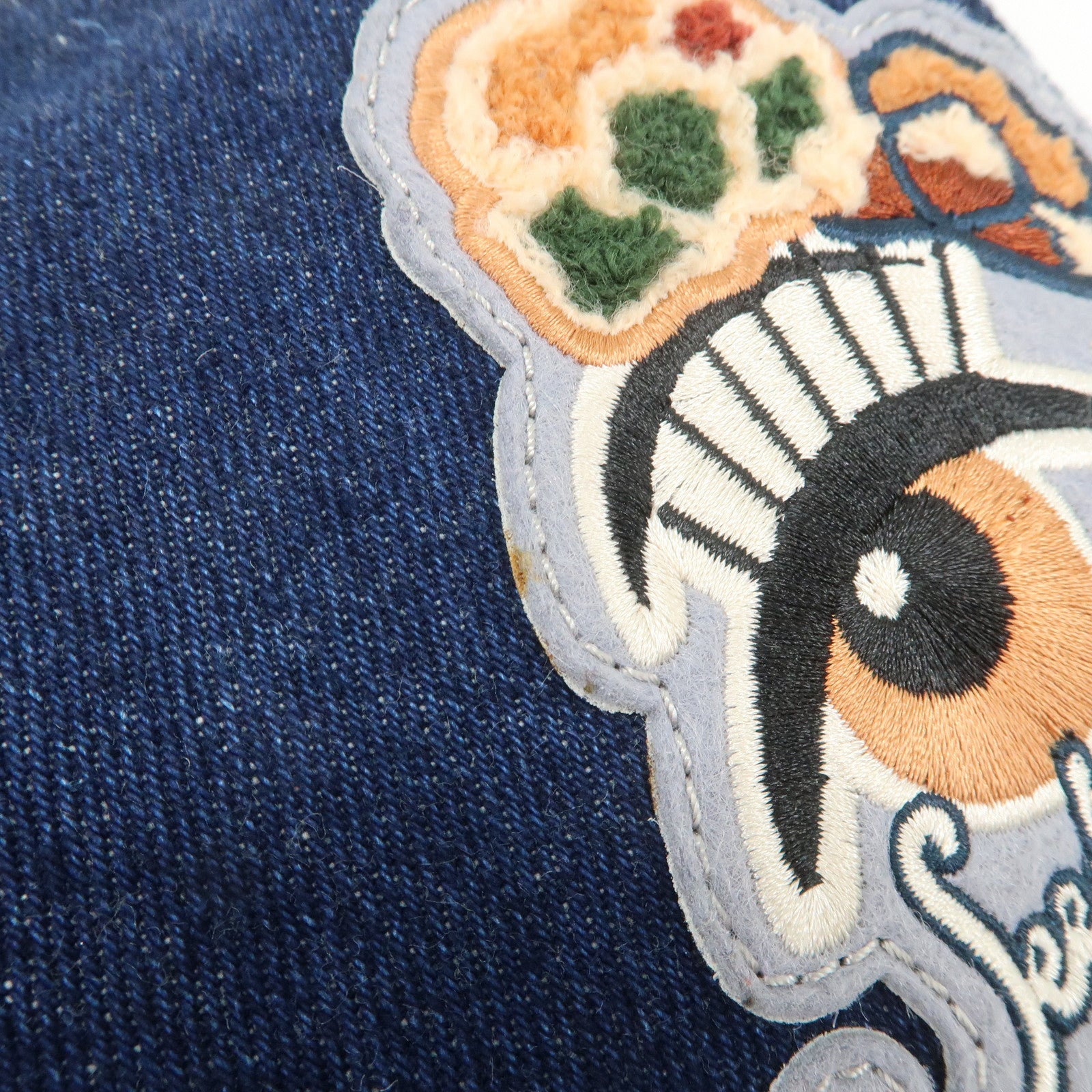 Chloe See By Chloe Patch Denim Clutch Bag Pouch Bag Blue