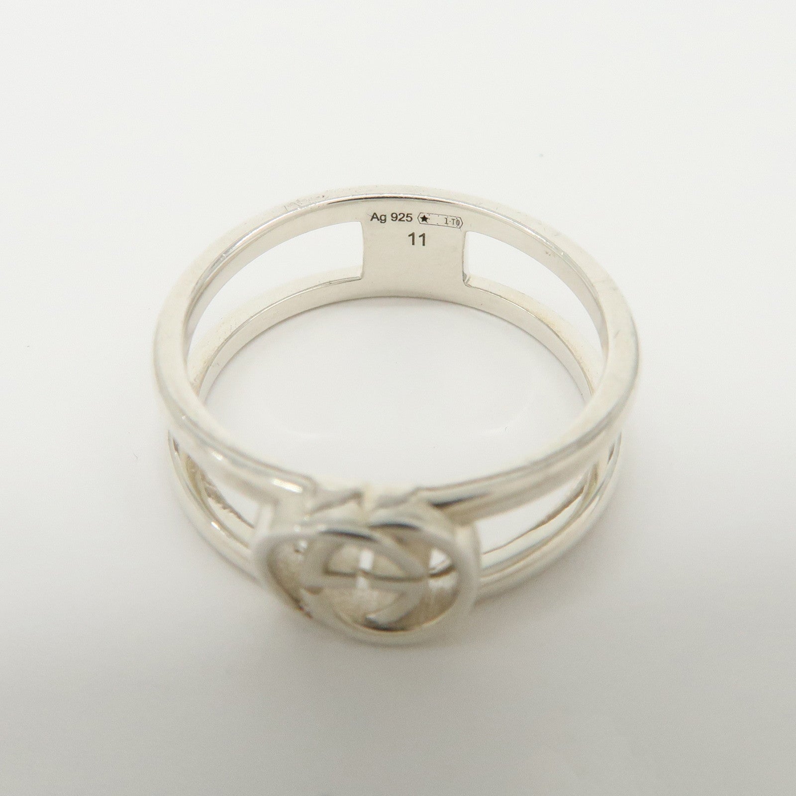 GUCCI Interlocking G Ring SV925 #11 US5.5 EU51 HK12