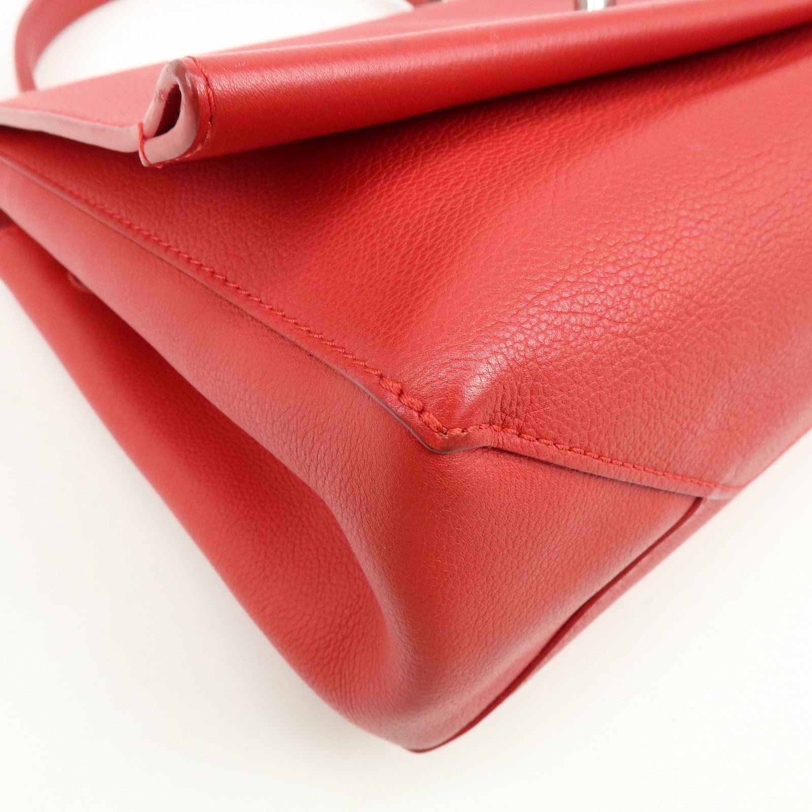 Louis Vuitton Lockme II Leather 2Way Shoulder Hand Bag Red M50363