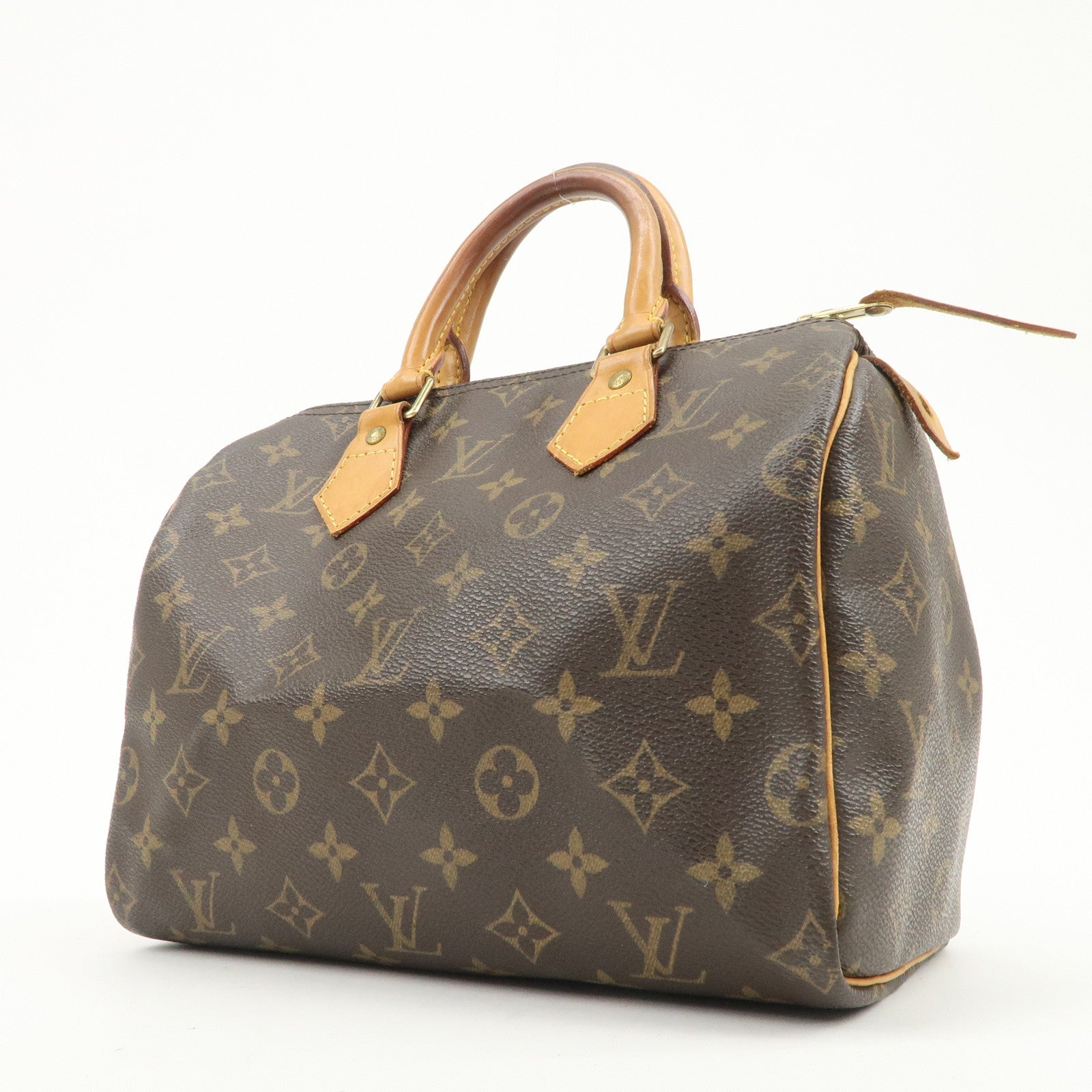 Louis Vuitton Monogram Speedy 25 Boston Bag Hand Bag Brown M41528