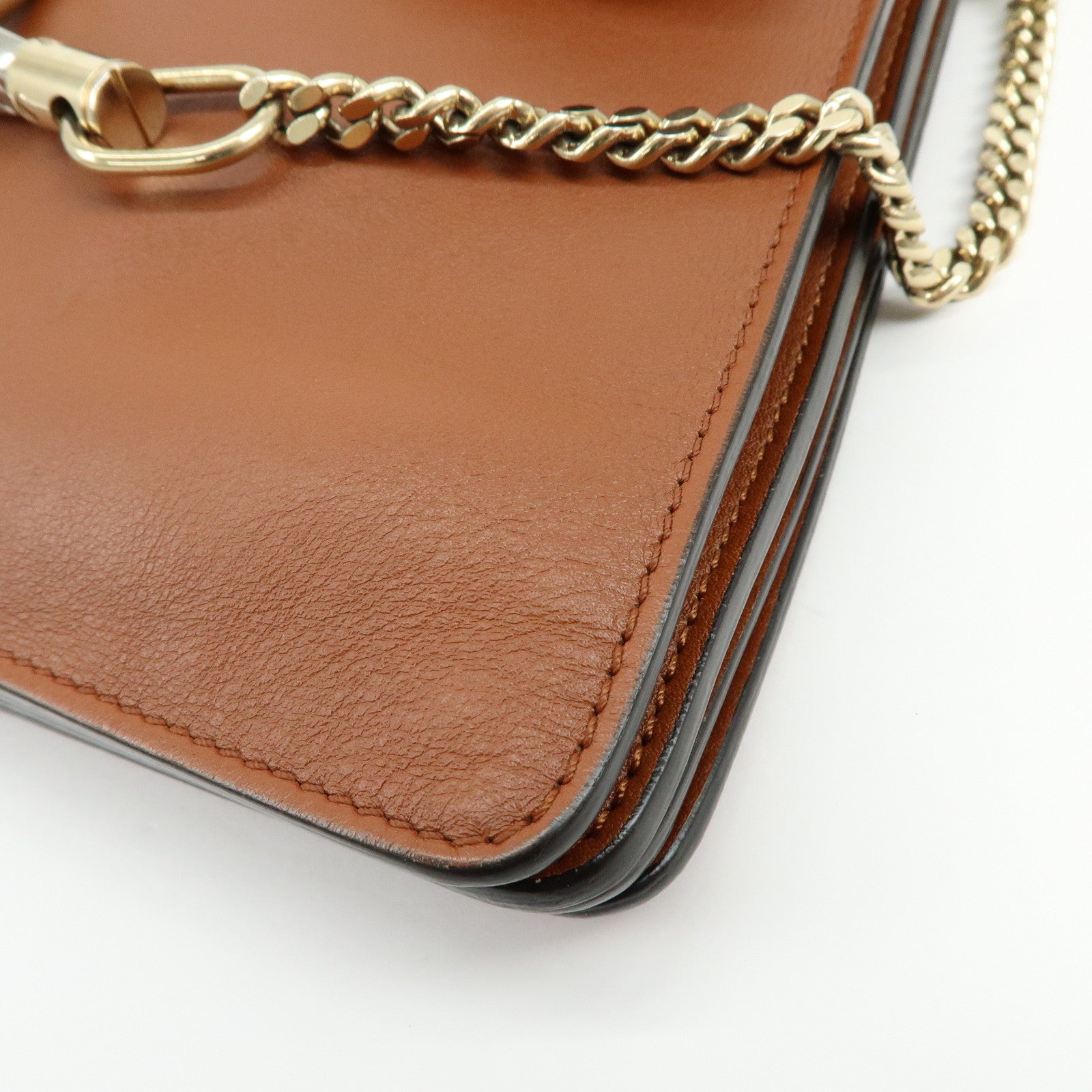 Chloe Faye Suede Leather Shoulder Bag Crossbody Bag Brown