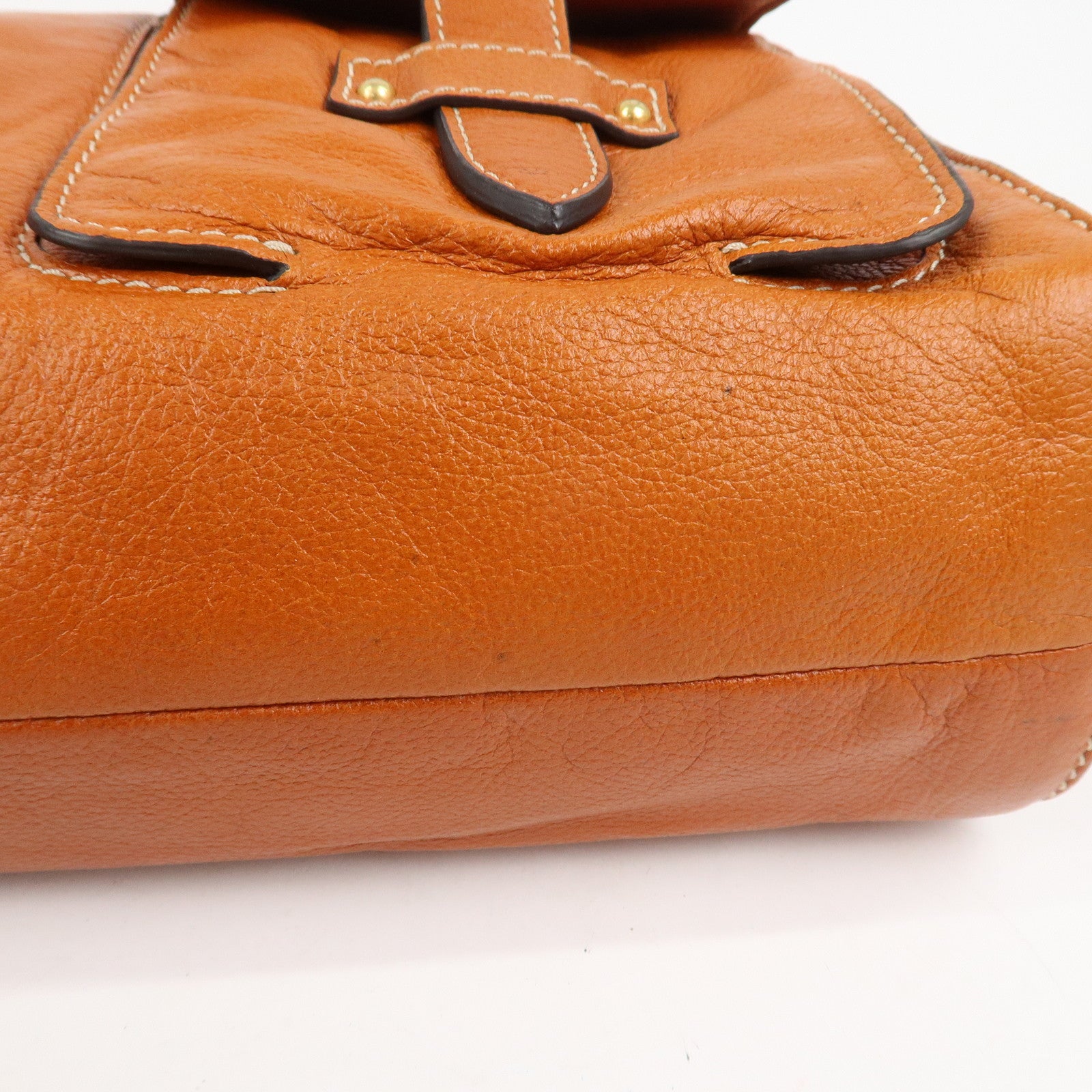 LOEWE Leather Candy 2Way Bag Shoulder Bag Hand Bag Brown