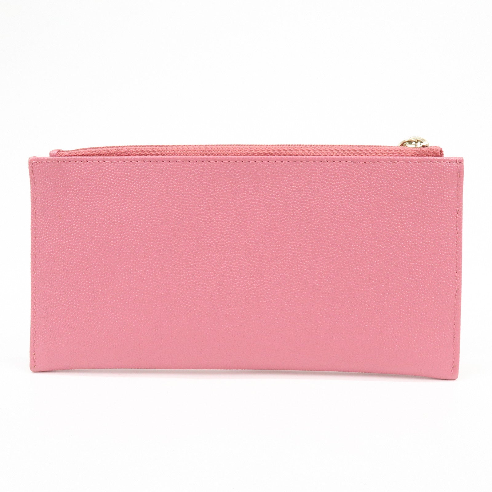 CHANEL COCO Mark Metiers D’Art Caviarskin Fragment Card Case Pink