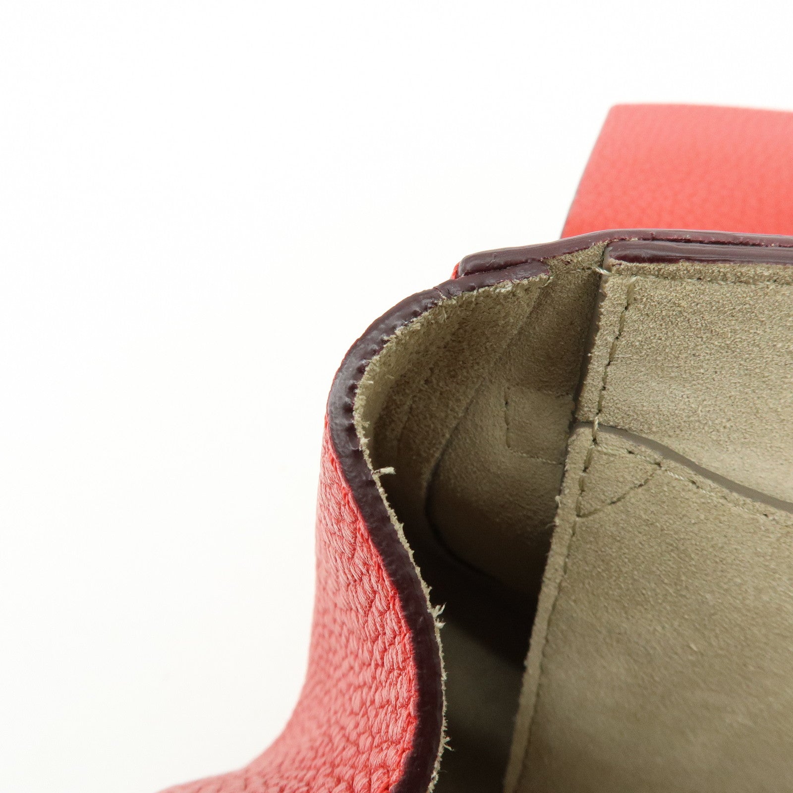 Chloe Drew Leather Chain Shoulder Bag Crossbody Bag Red