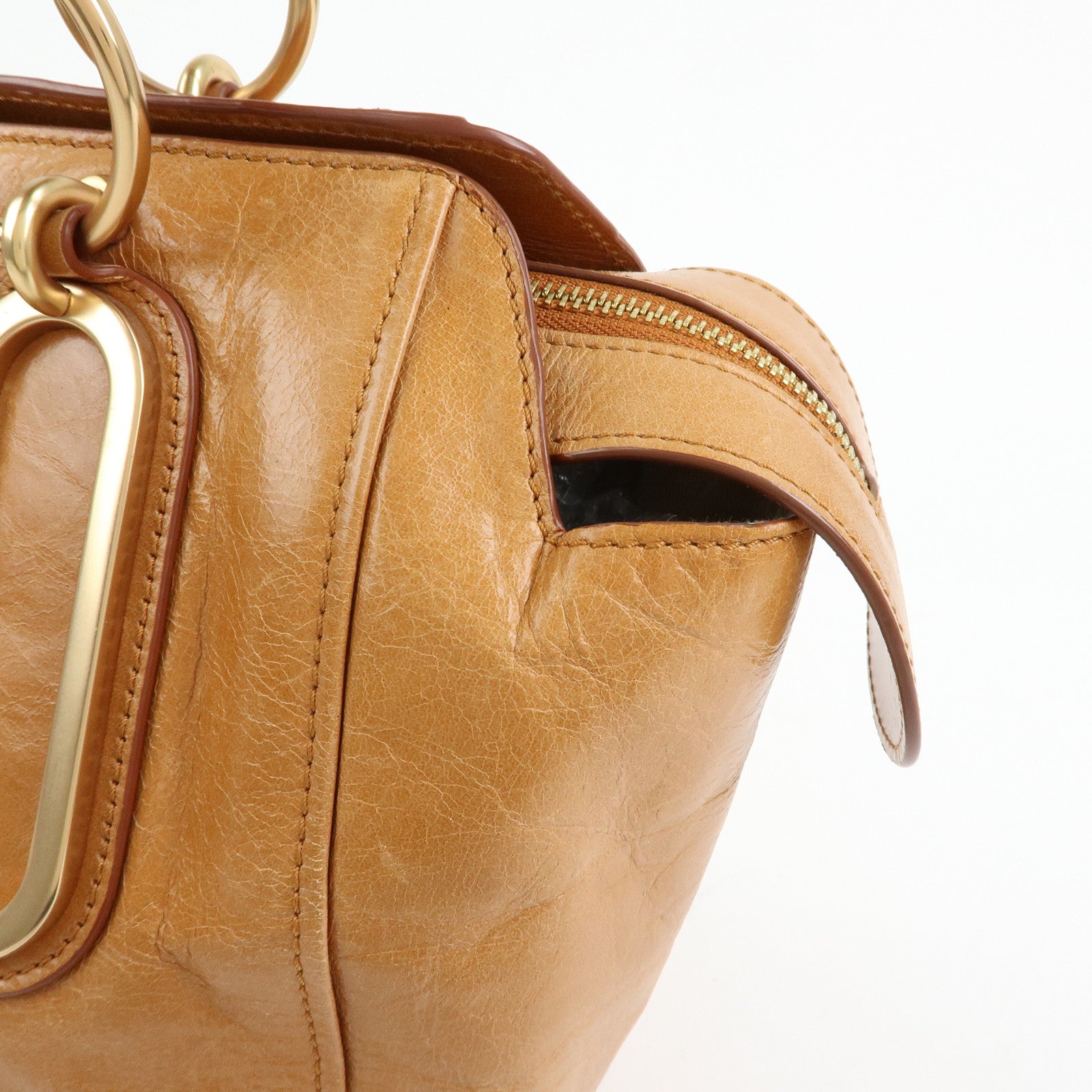 Chloe See by Chloe Page 2Way Bag Shoulder Bag Hand Bag Brown