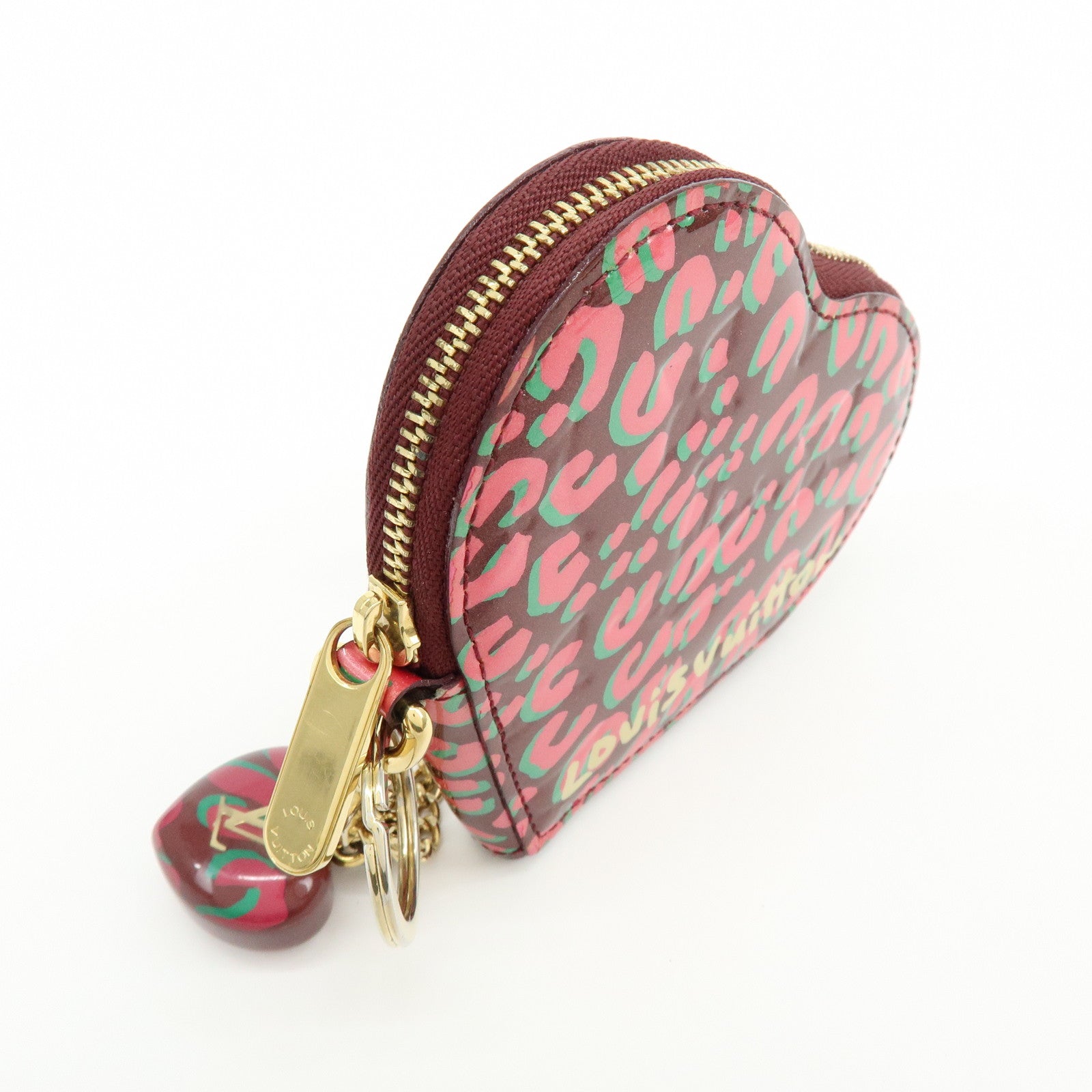Louis Vuitton Monogram Vernis Porte Monnaie Coeur Coin Case M91474
