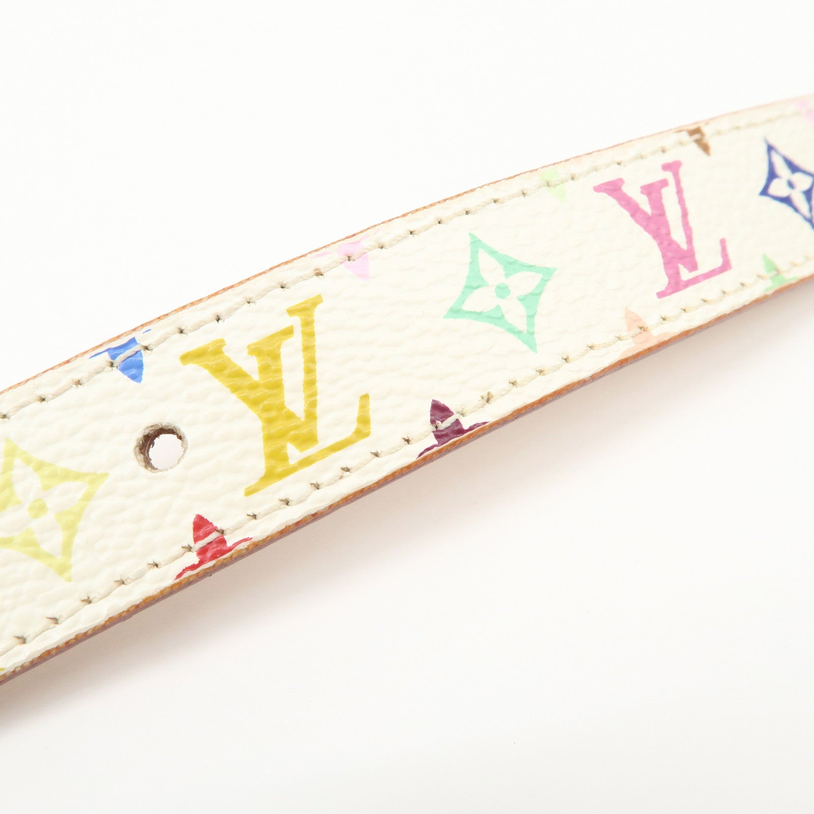 Louis Vuitton Monogram Multicolor Saint Tulle Carre Belt M9270