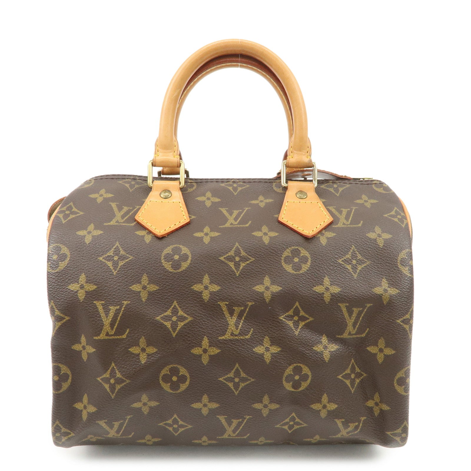 Louis Vuitton Monogram Speedy 25 Hand Bag Boston Bag M41528 Used