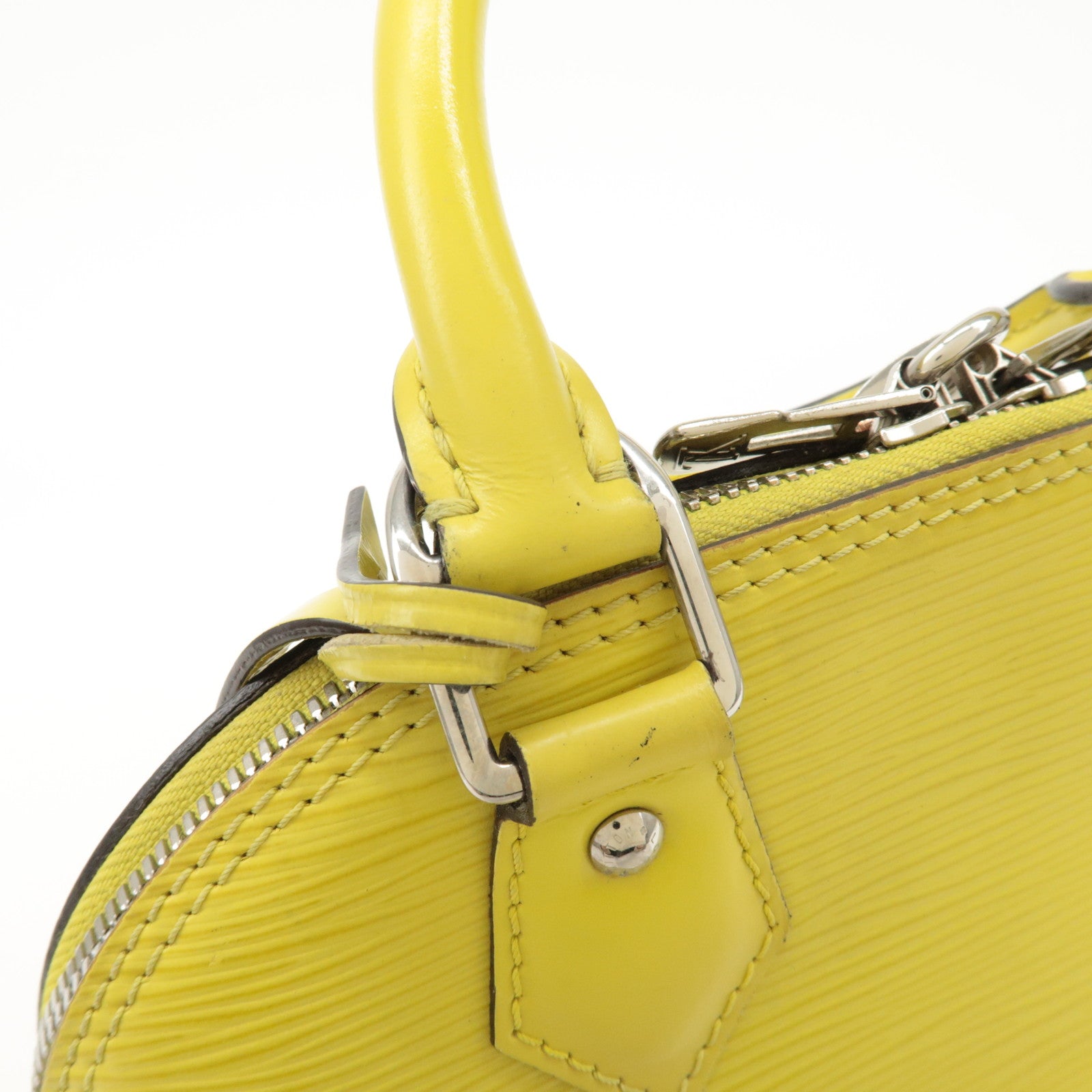 Louis Vuitton Epi Alma BB 2way Bag Hand Bag Pistache M40981 Used