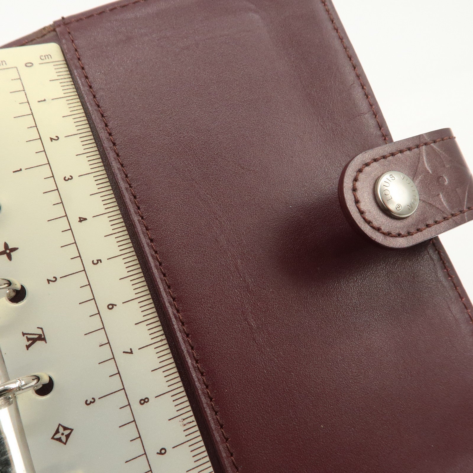 Louis Vuitton Monogram Matt Leather Agenda PM Planner Cover R20936 Used