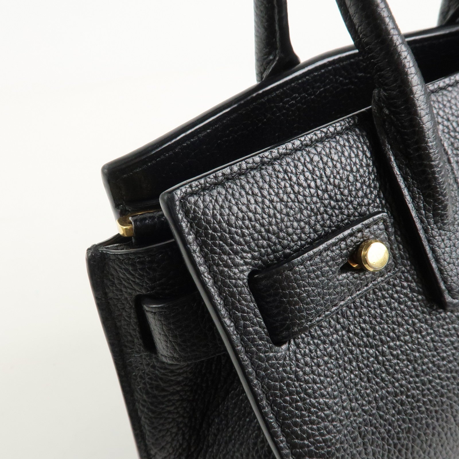 SAINT LAURENT PARIS Sac De Jour 2WAY Bag Hand Bag Black 717449