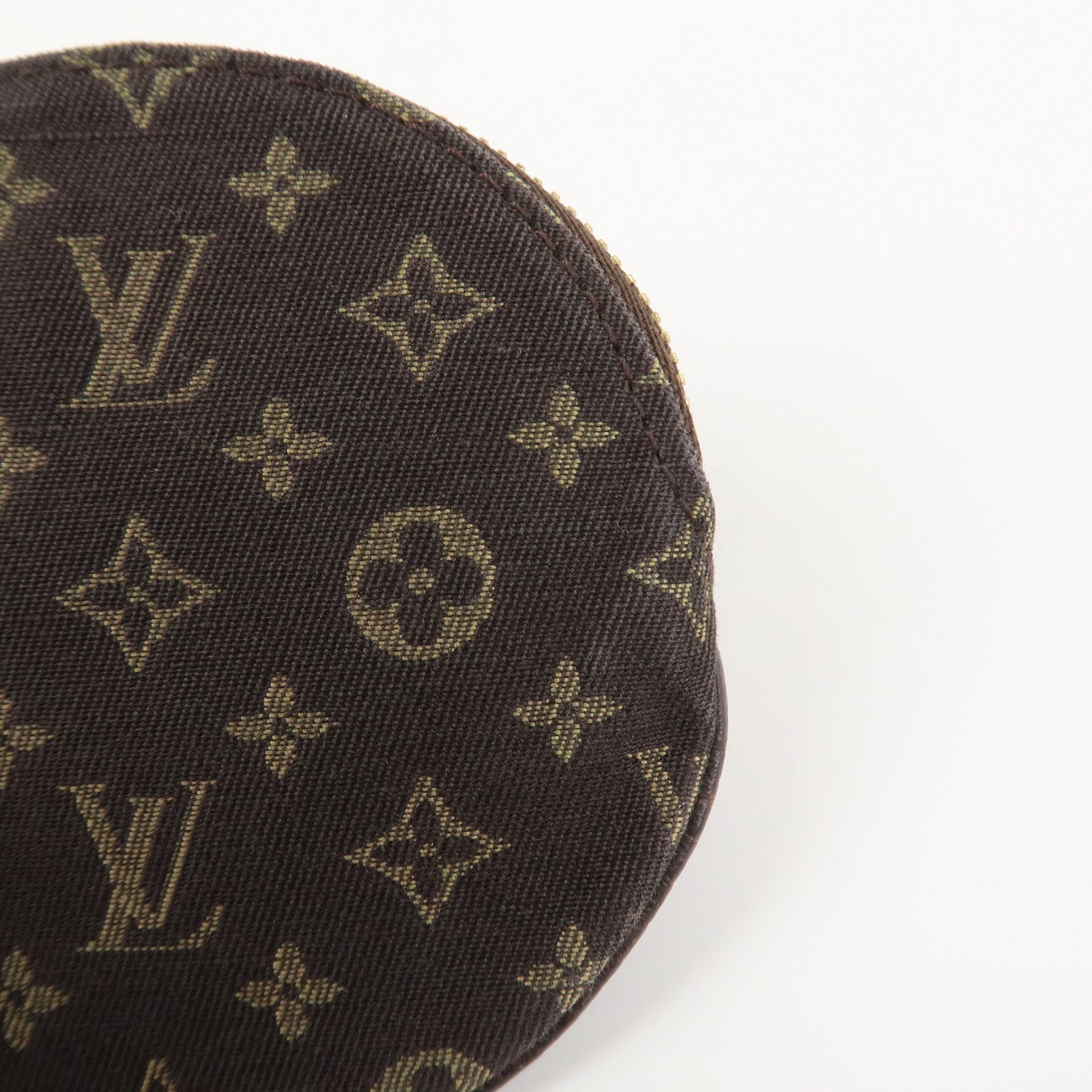 Louis Vuitton Mini Lin Porte Monnaie Round Coin Case M92453