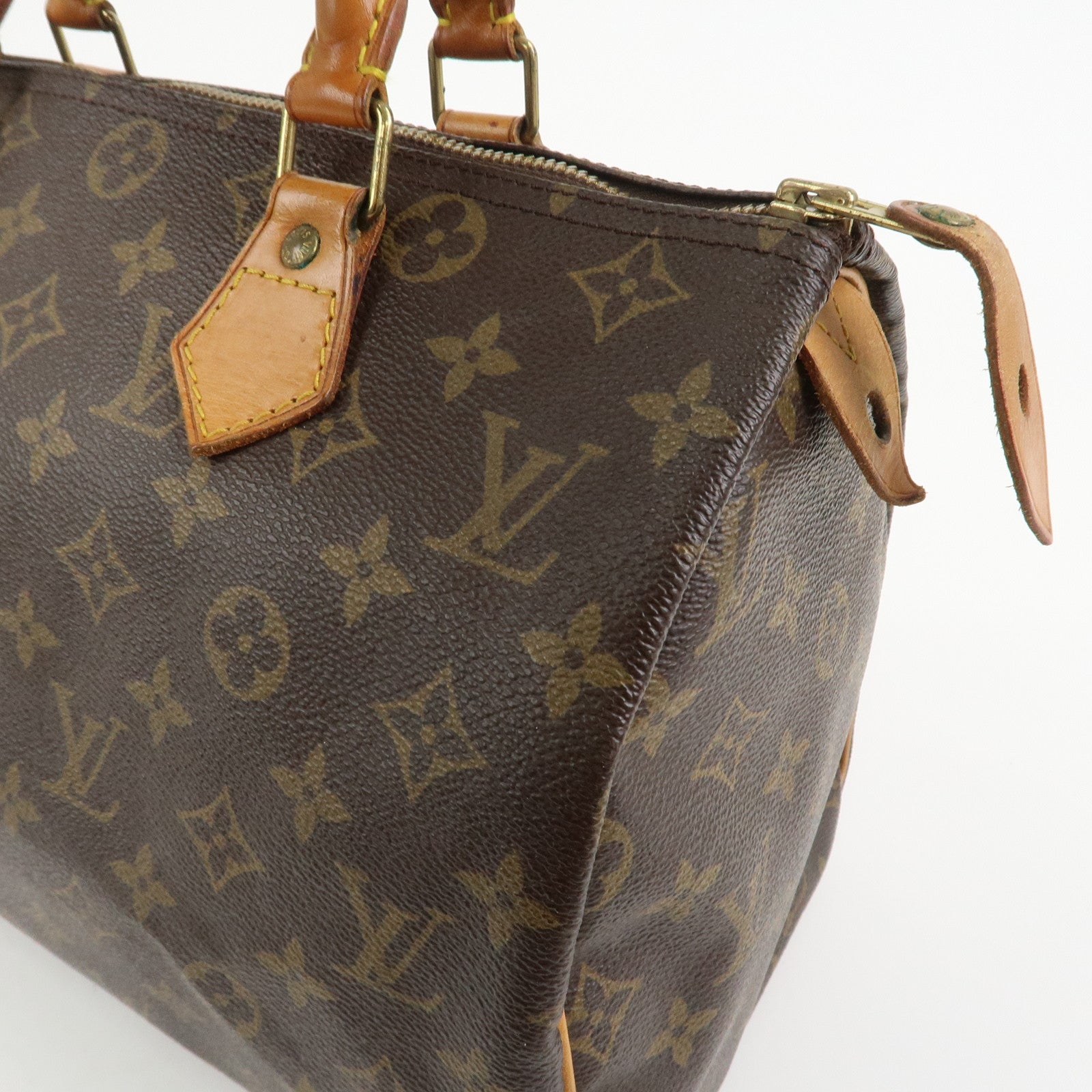 Louis Vuitton Monogram Speedy 30 Boston Bag Hand Bag Brown M41526