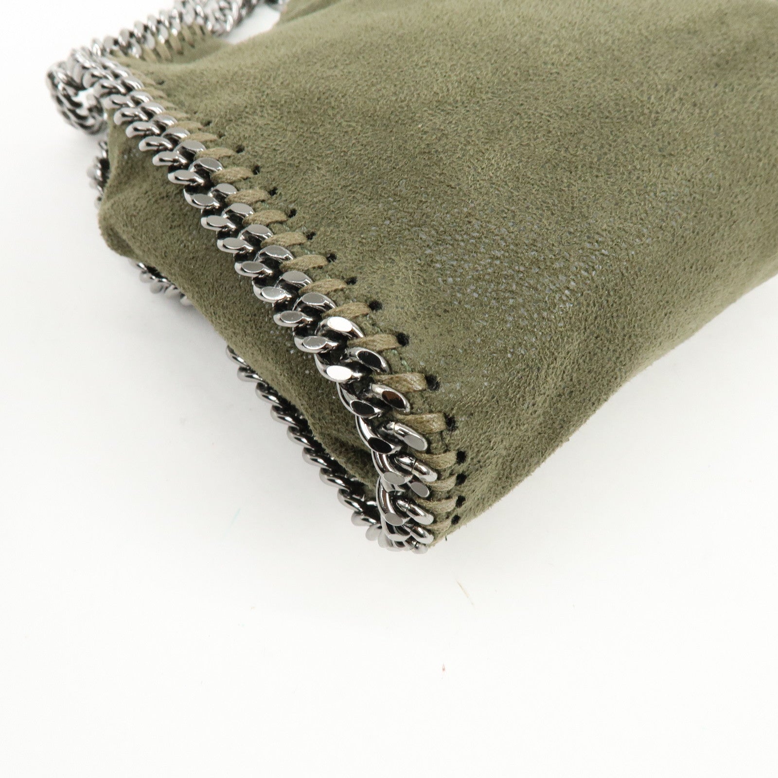 STELLA MCCARTNEY Falabella Mini Faux Leather 2Way Bag Khaki