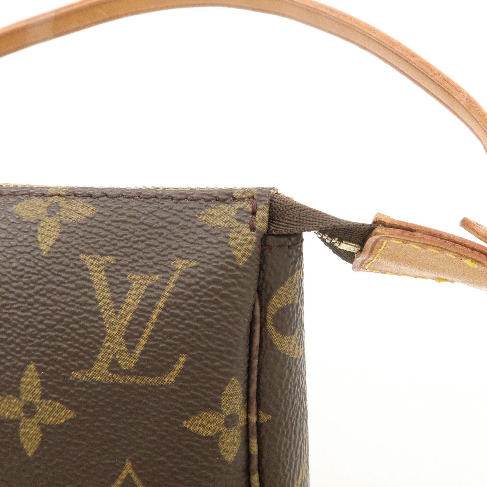Louis Vuitton Monogram Pochette Accessoires Hand Bag Brown M51980