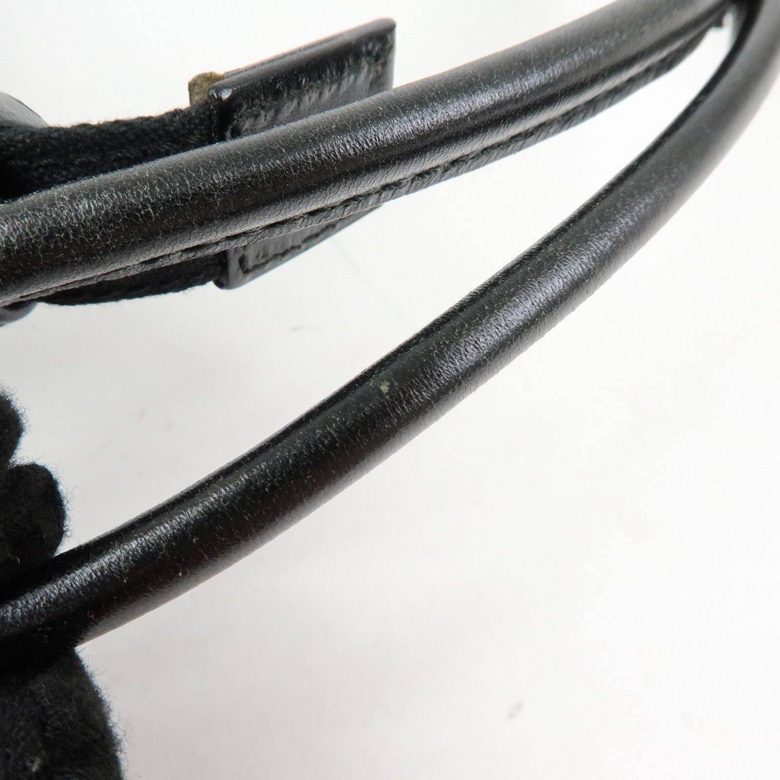 GUCCI Leather Shoulder Bag Hand Bag Black 001・3766