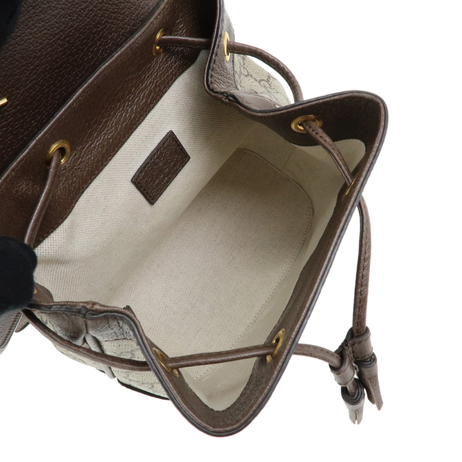 GUCCI Ophidia Sherry GG Supreme Leather Backpack Rucksack 795221