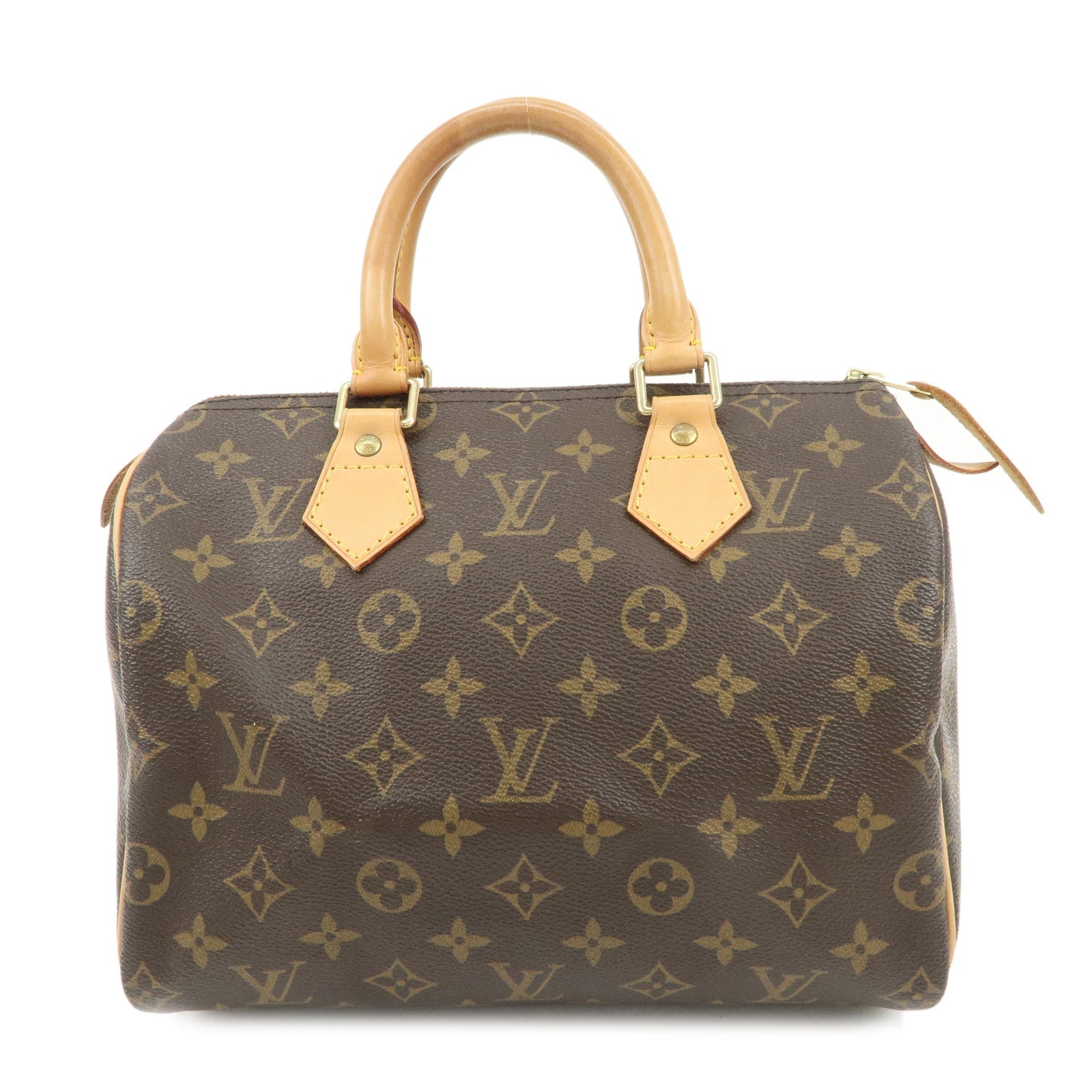 Louis Vuitton Monogram Speedy 25 Hand Bag Boston Bag Brown M41528 Used