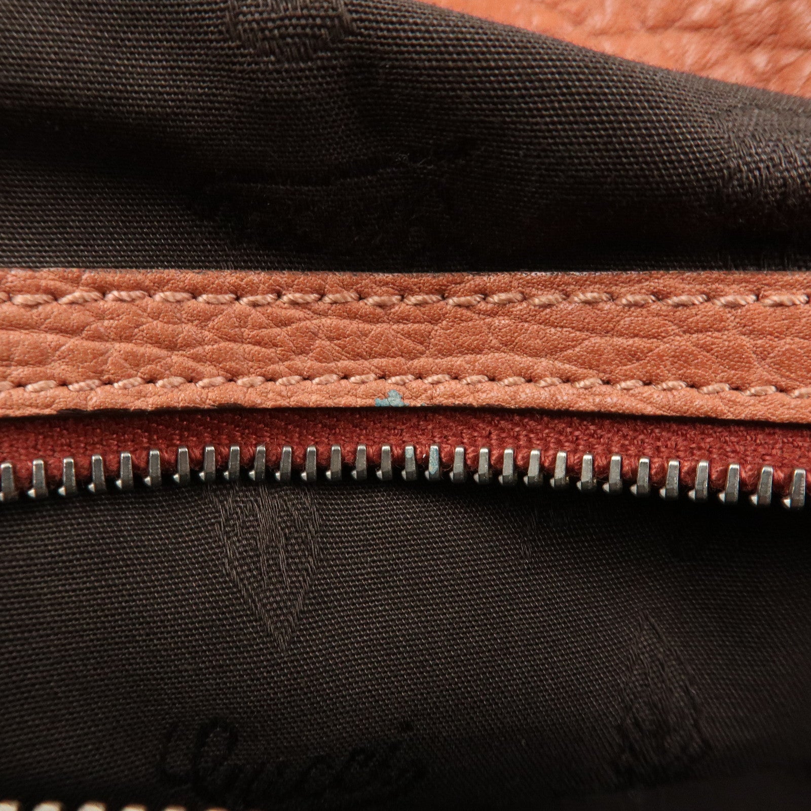 GUCCI Bamboo Leather Boston Bag Shoulder Bag Coral 232959