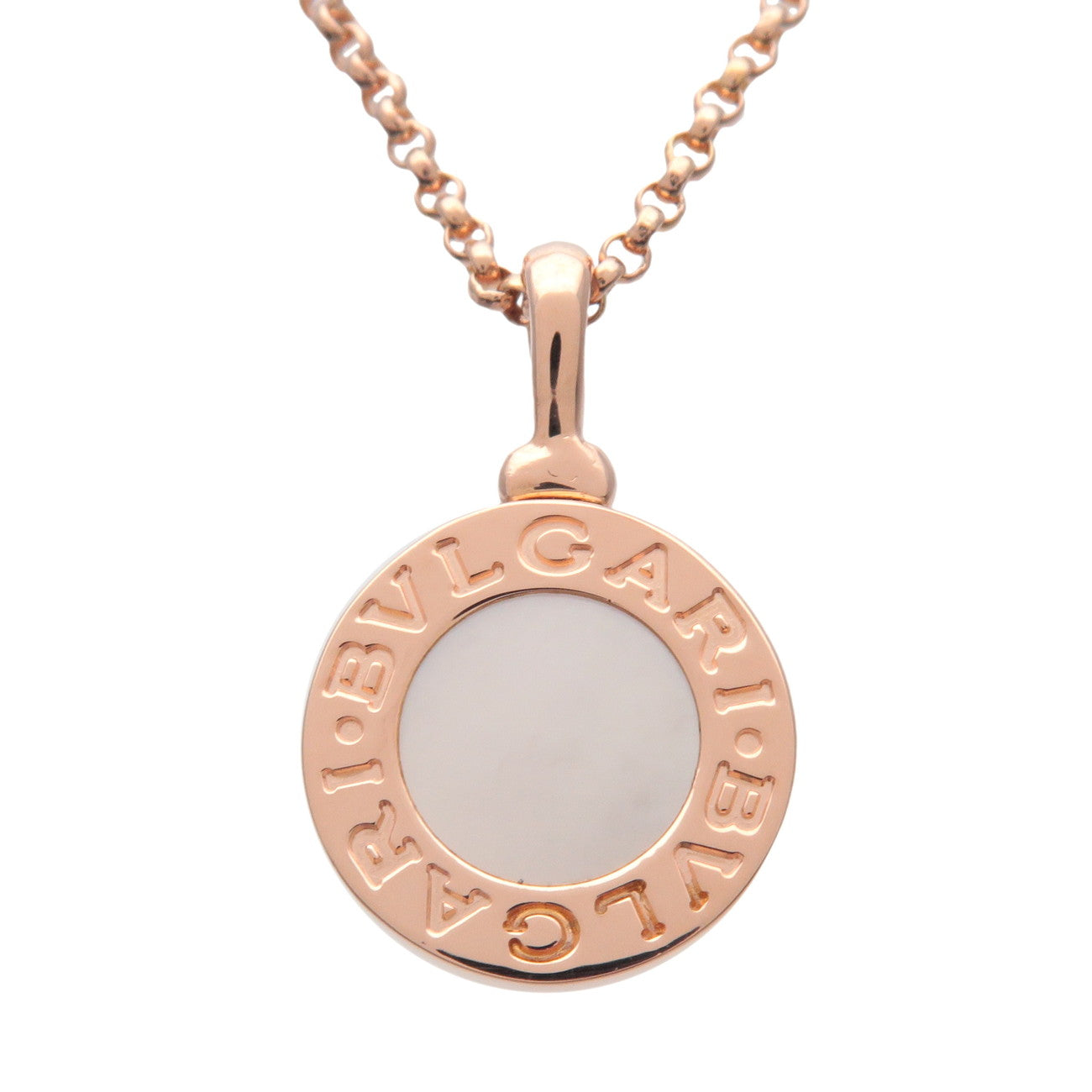 BVLGARI BVLGARI Shell Necklace K18 750PG Rose Gold