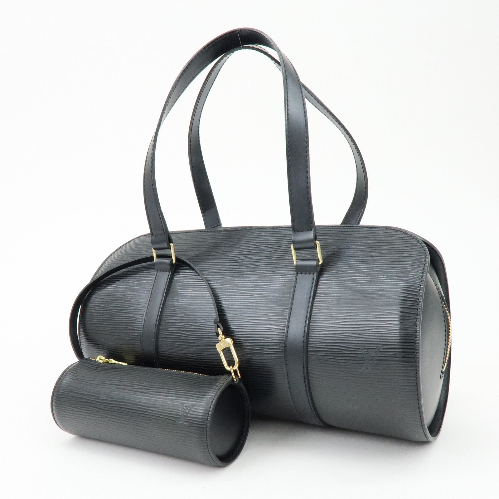 Louis Vuitton Epi Soufflot Shoulder Bag Hand Bag Noir M52222