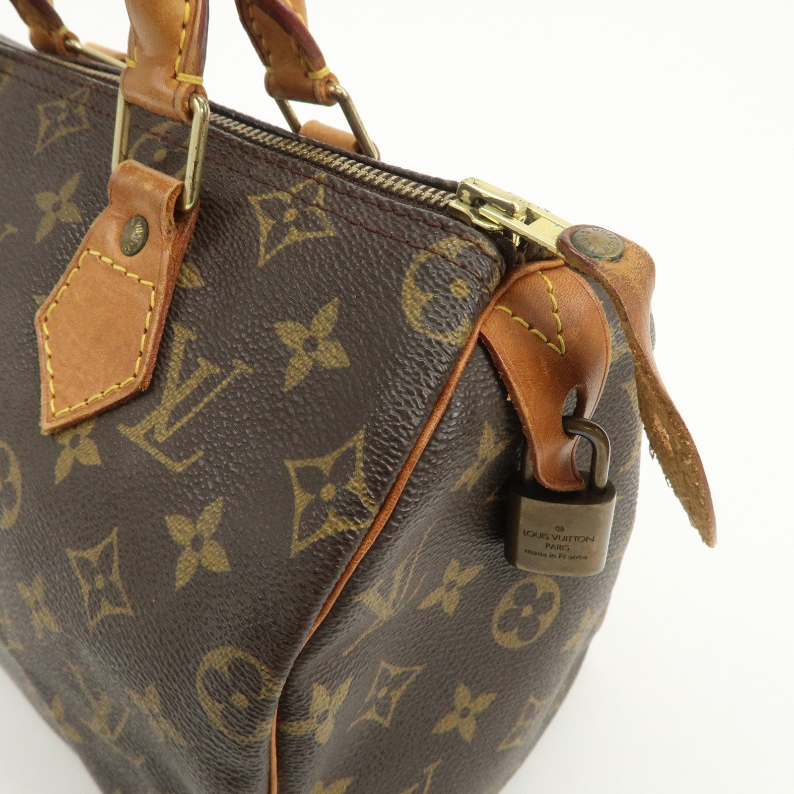 Louis Vuitton Monogram Speedy 25 Boston Bag Hand Bag Brown M41528