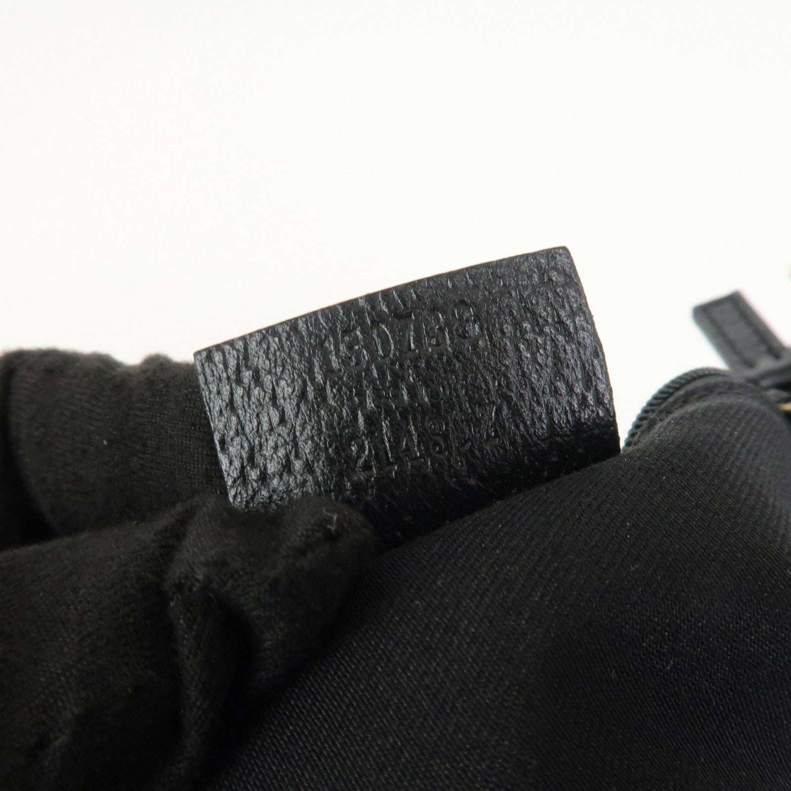 GUCCI Abbey GG Canvas Leather Shoulder Bag Black 130738