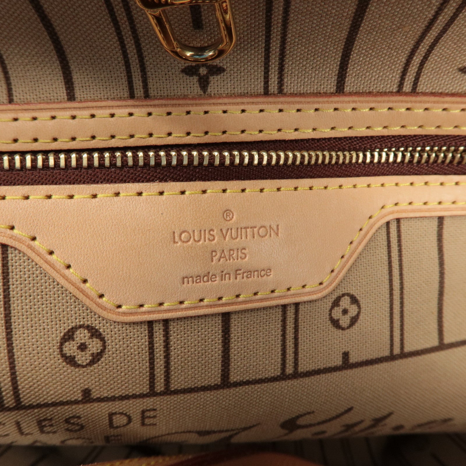 Louis Vuitton Monogram Neverfull MM Tote Bag Brown M40156 Used