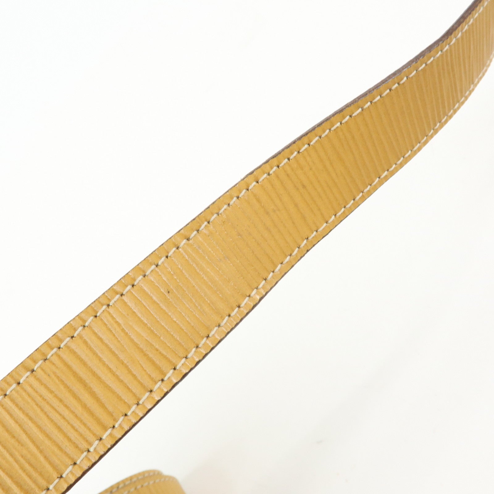 FENDI Logo Leather Shoulder Bag Crossbody Bag Yellow