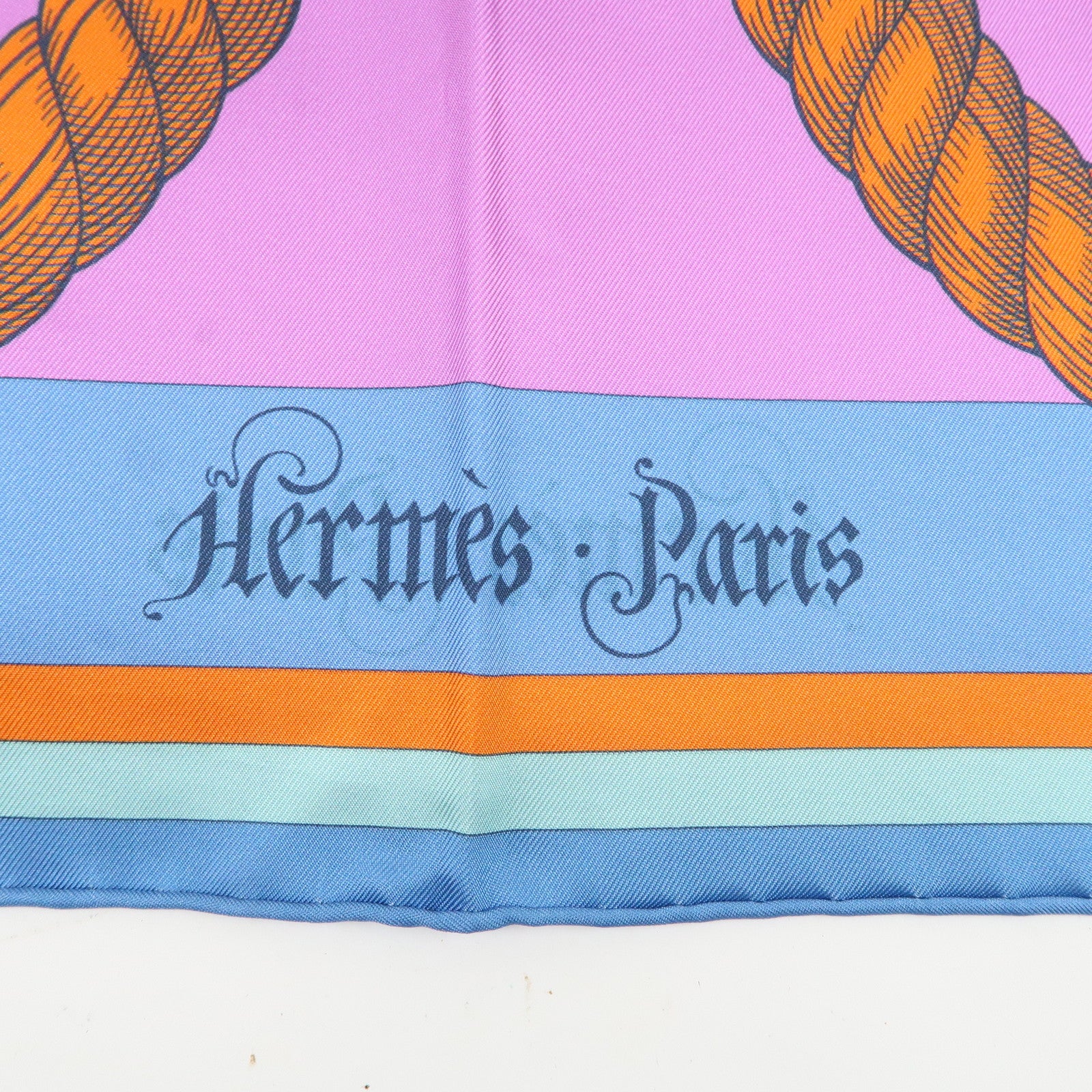 HERMES Carre 90 Silk 100% Scarf DELLA CAVALLERIA Multicolor