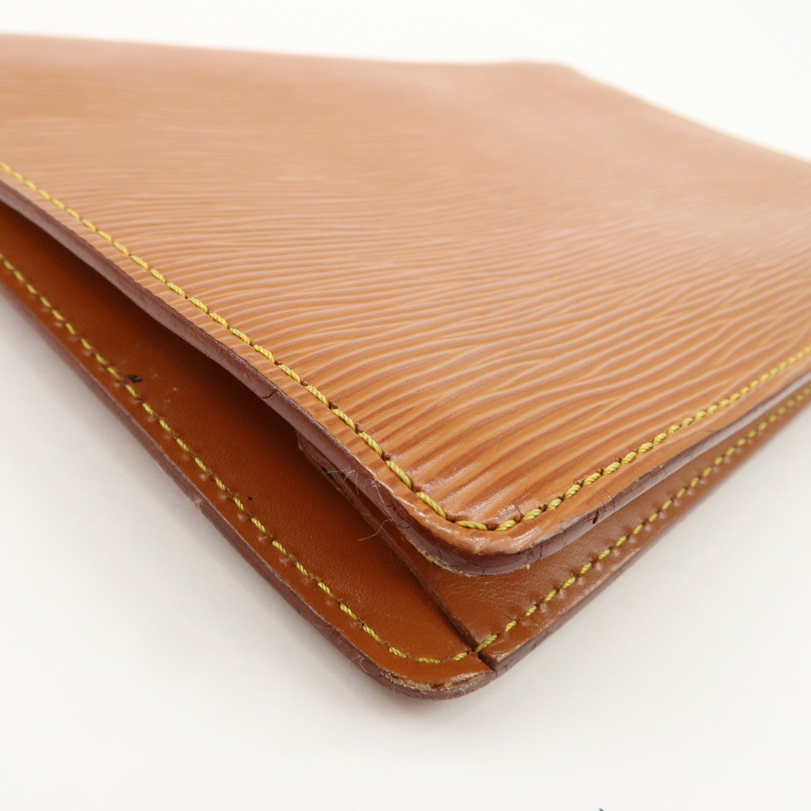 Louis Vuitton Epi Sellier Dragonne Clutch Bag Kenya Brown M52618