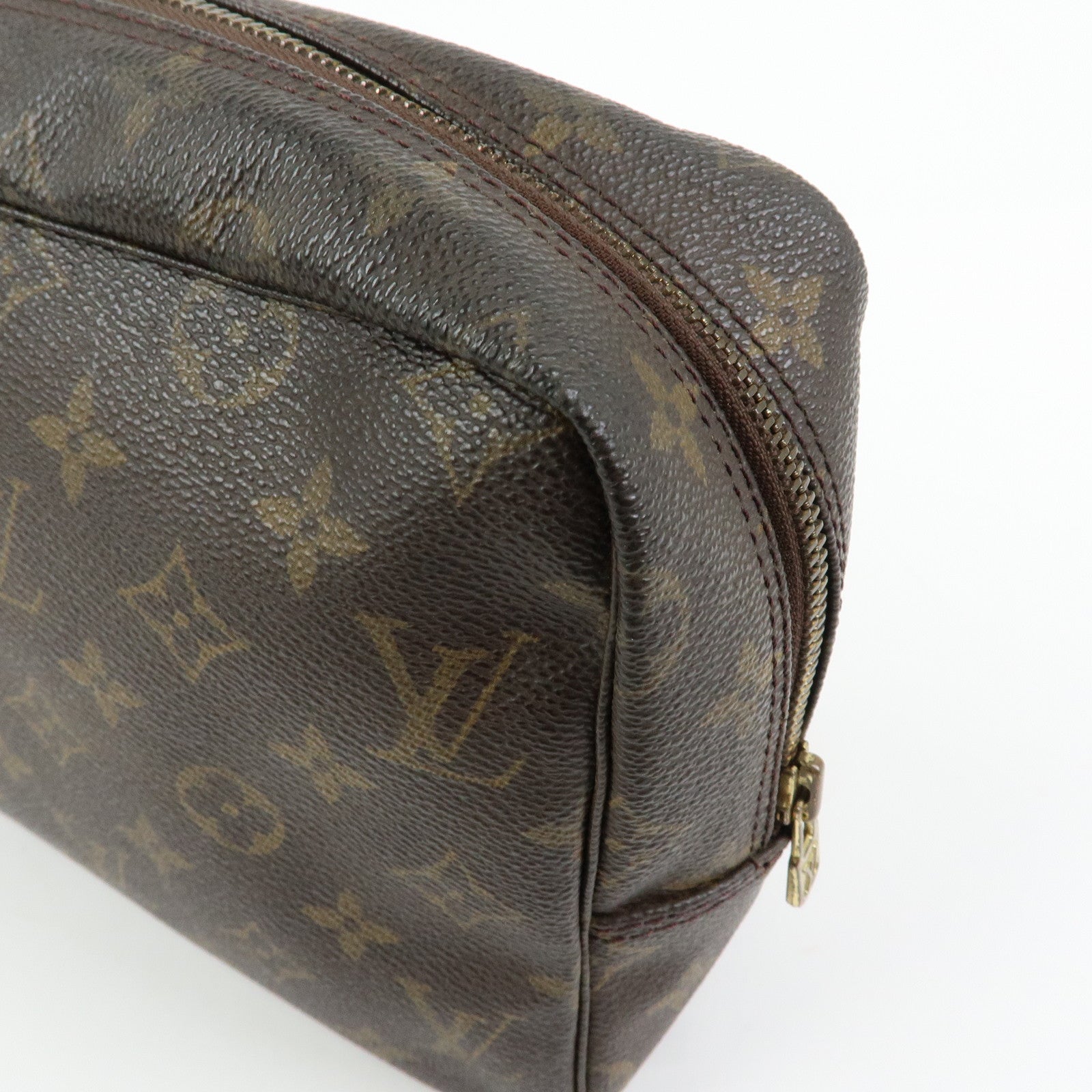 Louis Vuitton Monogram Trousse Toilette 28 Pouch Brown M47522