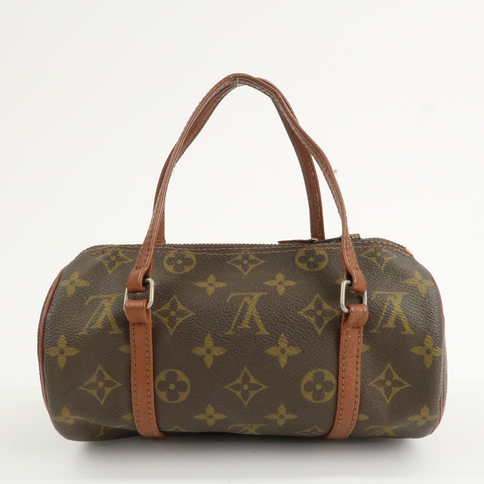Louis Vuitton Monogram Papillon 26 Hand Bag Old Style Brown M51366