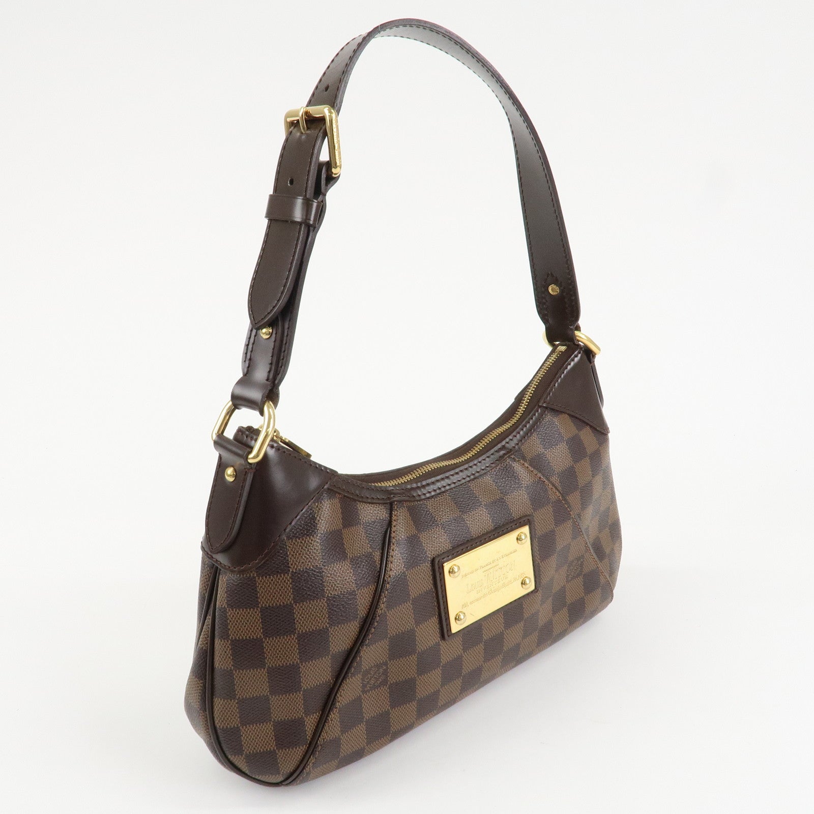 Louis Vuitton Damier Thames PM Shoulder Bag Hand Bag N48180 Used