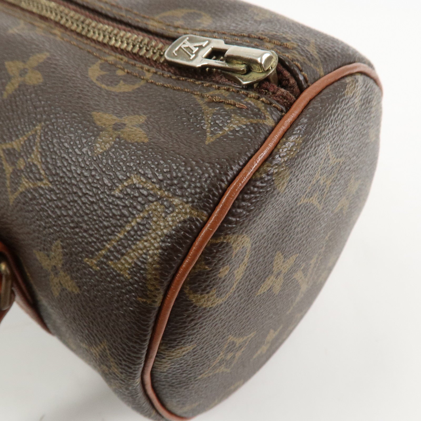 Louis Vuitton Monogram Papillon 26 Hand Bag Old Style Brown M51366