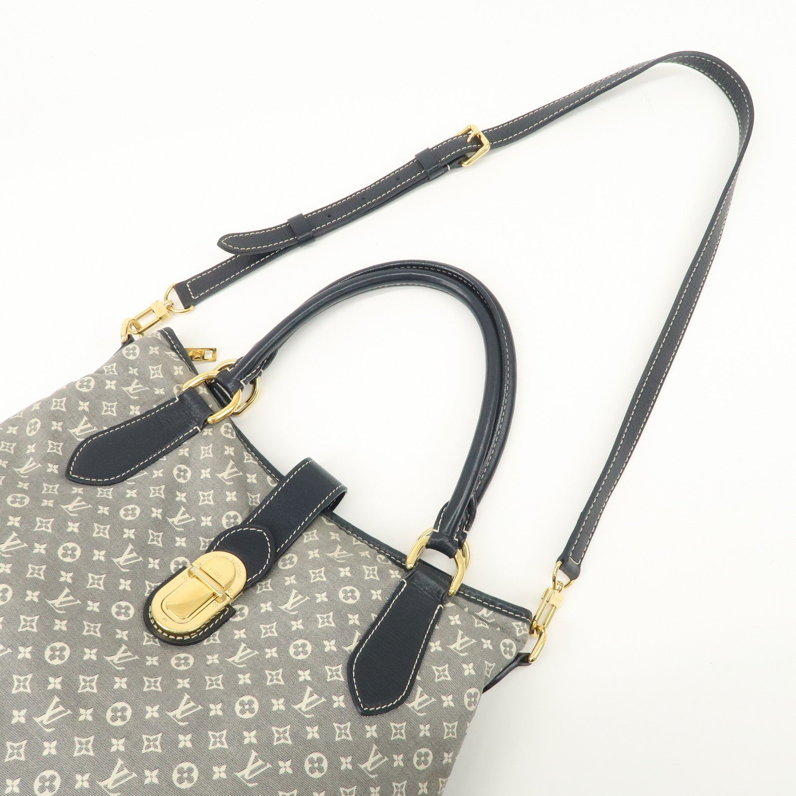 Louis Vuitton Monogram Idylle Elegie 2Way Tote Bag Encre Blue M56697 Used