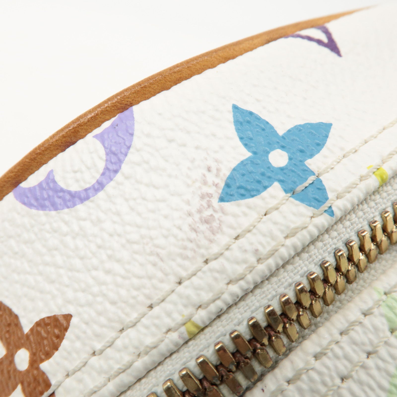 Louis Vuitton Monogram Multicolor Trouville Hand Bag Blanc M92663 Used