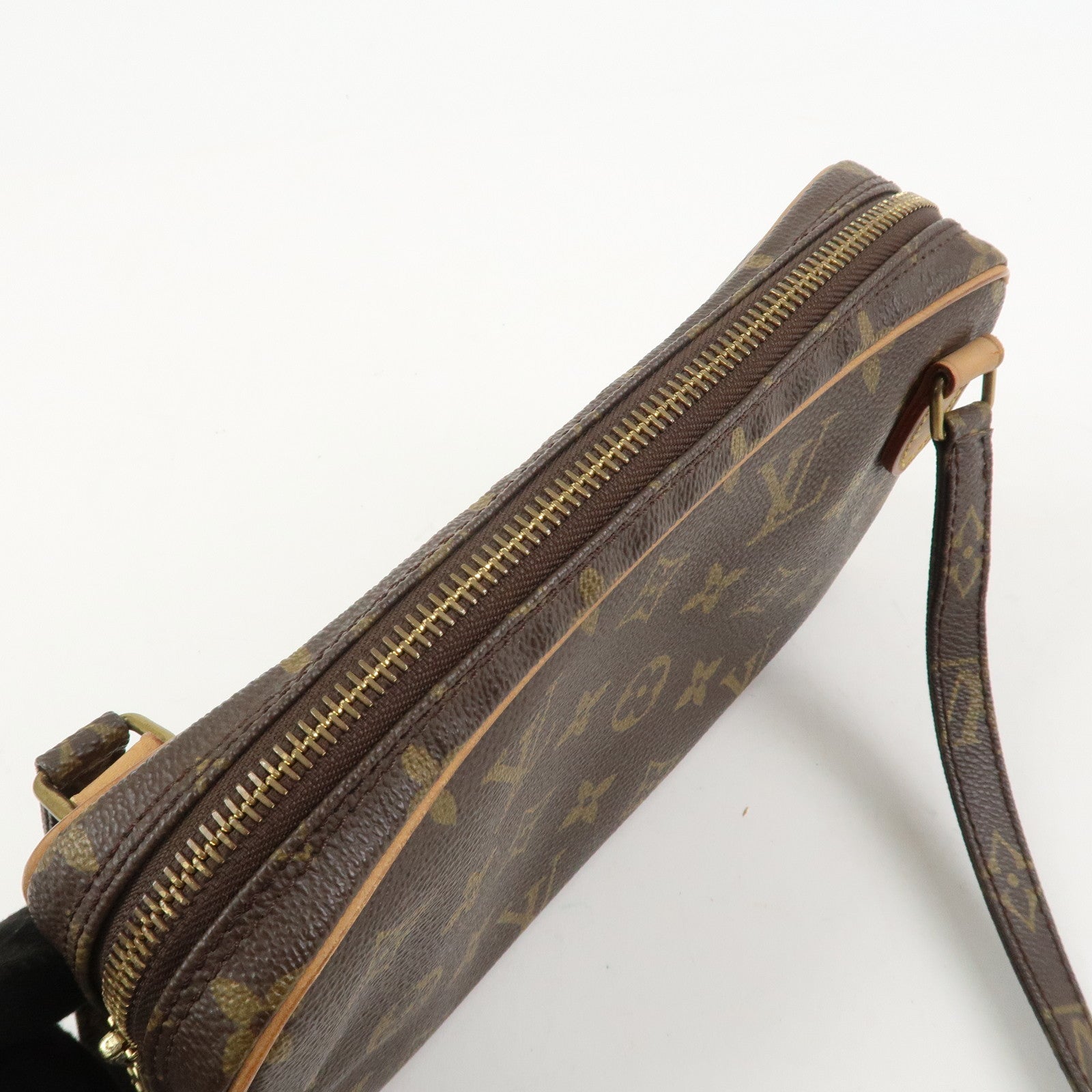 Louis Vuitton Monogram Pochette Marly Bandouliere Bag Brown M51828