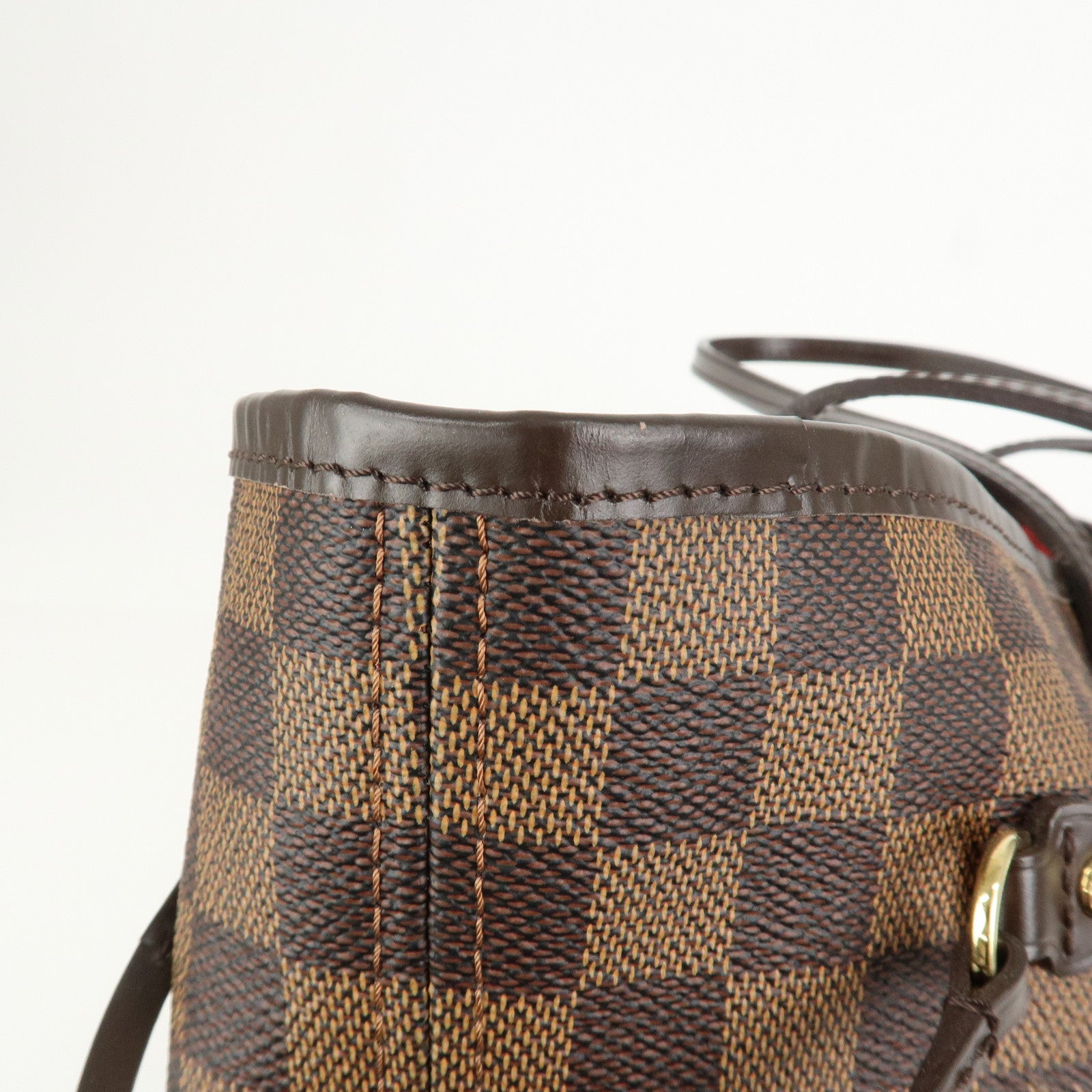 Louis Vuitton Damier Ebene Neverfull MM Tote Bag Cerise N41358