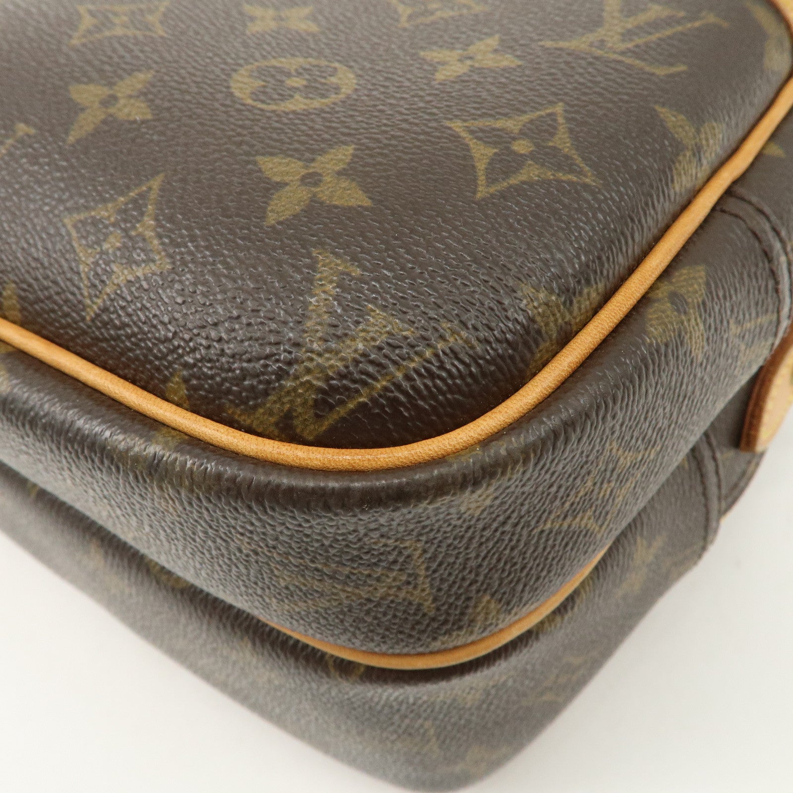 Louis Vuitton Monogram Reporter PM Shoulder Bag Brown M45254 Used