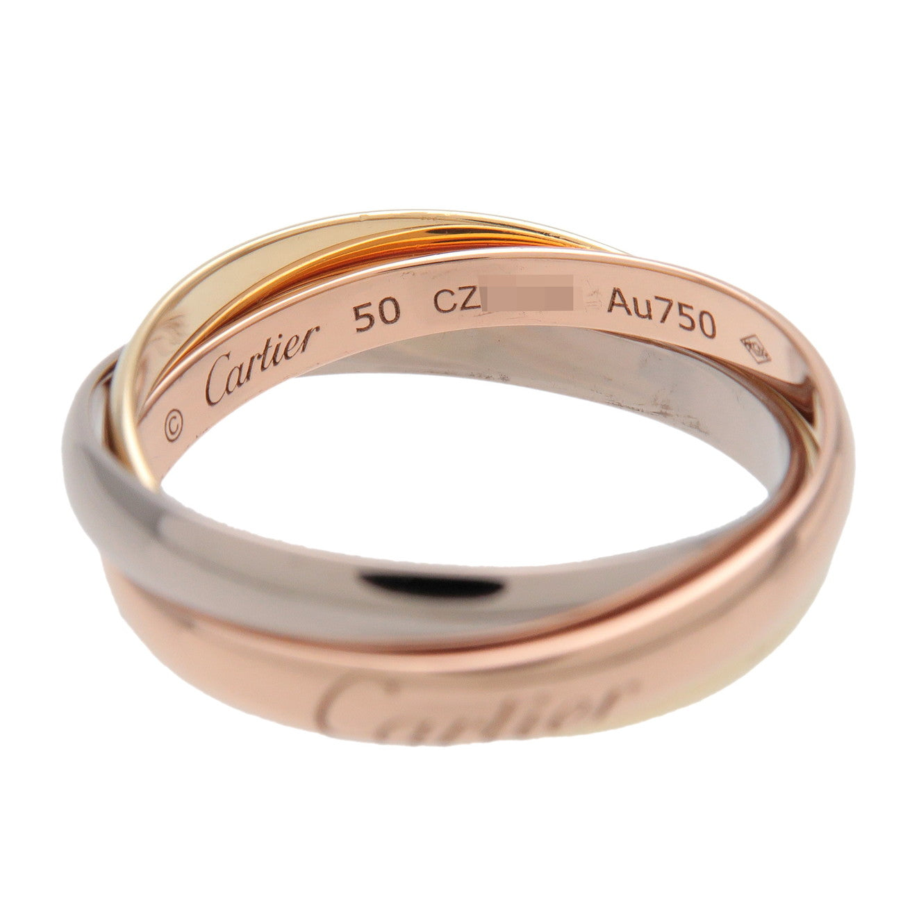 Cartier Trinity Ring SM K18 750YG/WG/PG #50 US5.5 EU50 HK12