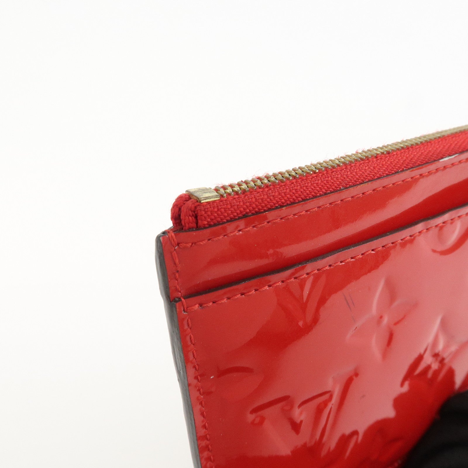Louis Vuitton Monogram Vernis Pochette Cles NM Cerise M90214