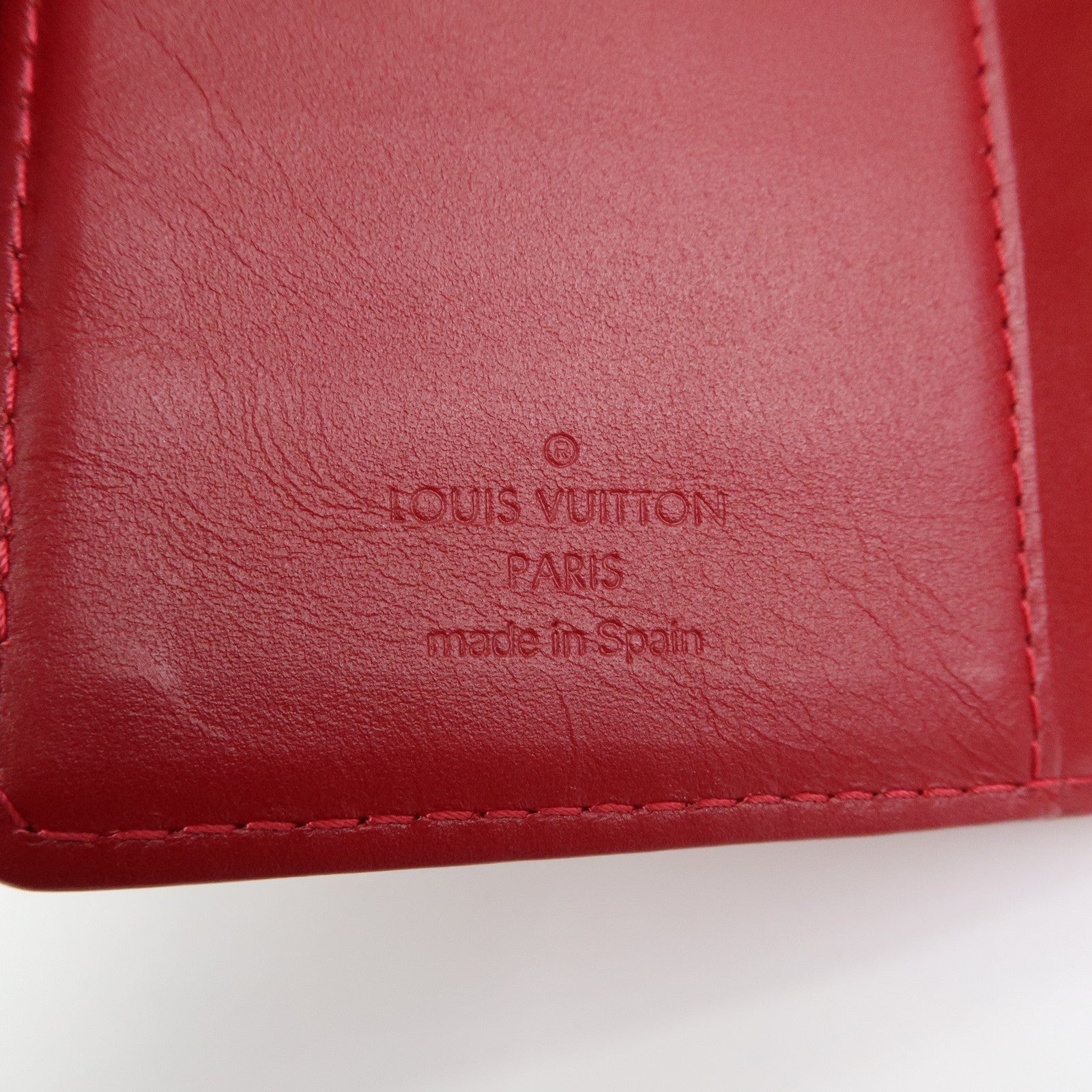 Louis Vuitton Monogram Vernis Agenda PM Pomme d'Amour Red R21016