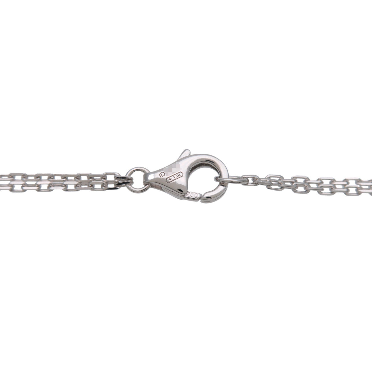 Cartier Love Circle 2P Diamond Necklace K18 750WG White Gold