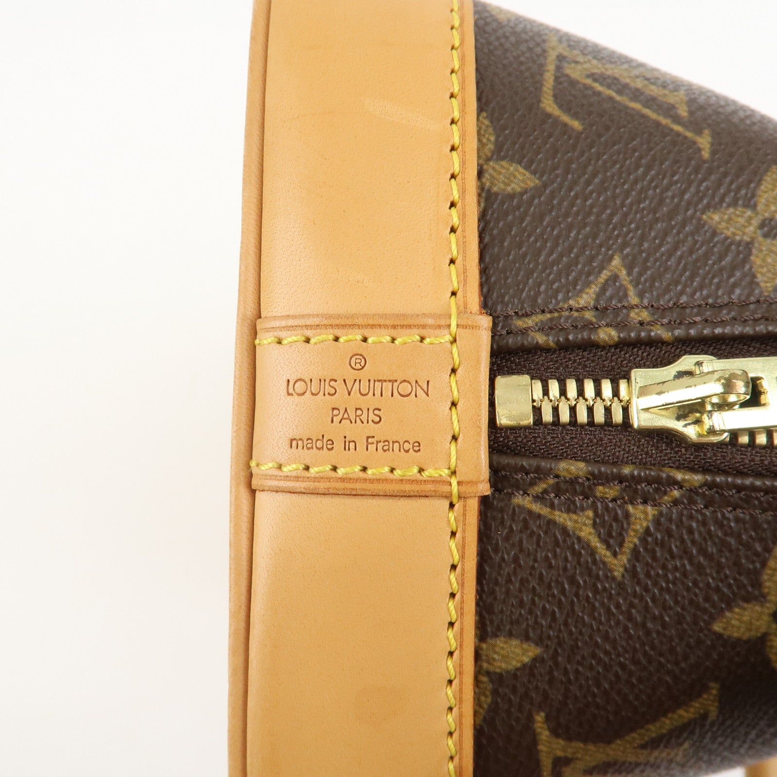 Louis Vuitton Monogram Alma Hand Bag Brown M51130