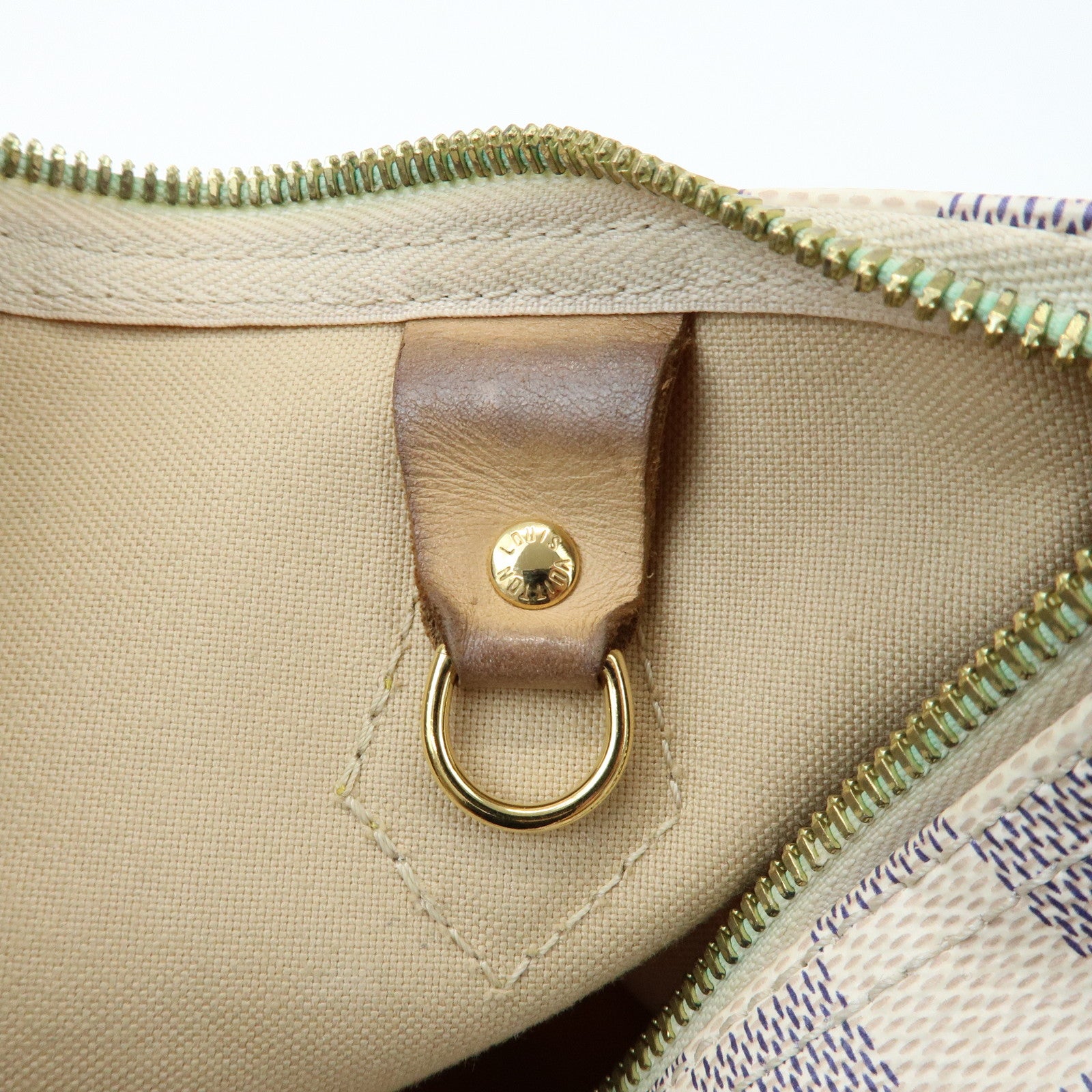 Louis Vuitton Damier Azur Speedy Bandouliere 25 Boston Bag N40608