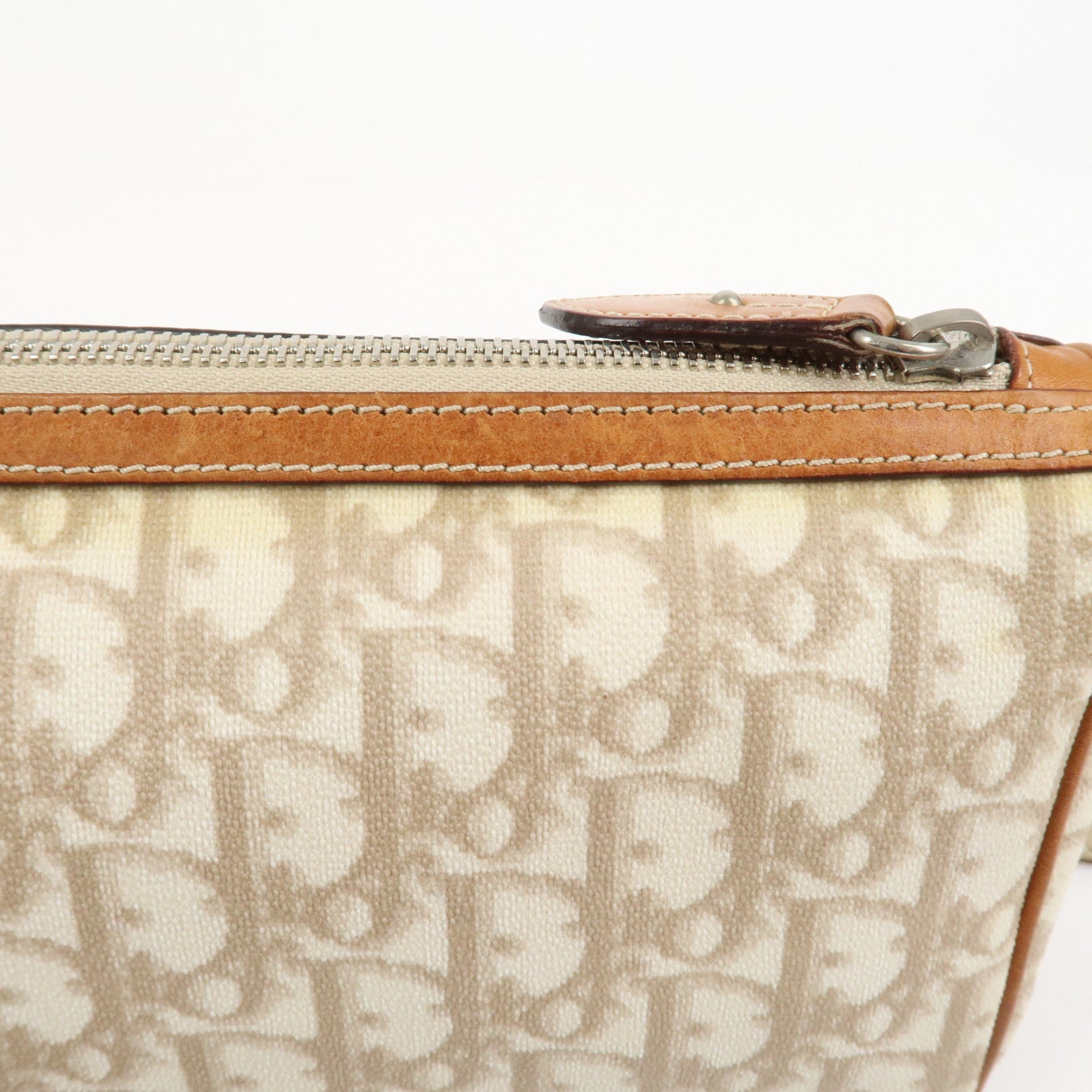 Christian Dior Trotter Romantic PVC Canvas Leather Shoulder Bag