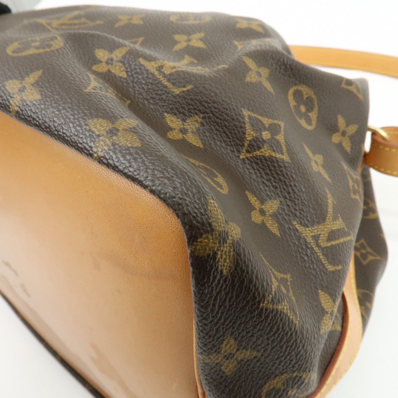 Louis Vuitton Monogram Petit Noe Shoulder Bag Brown M42226